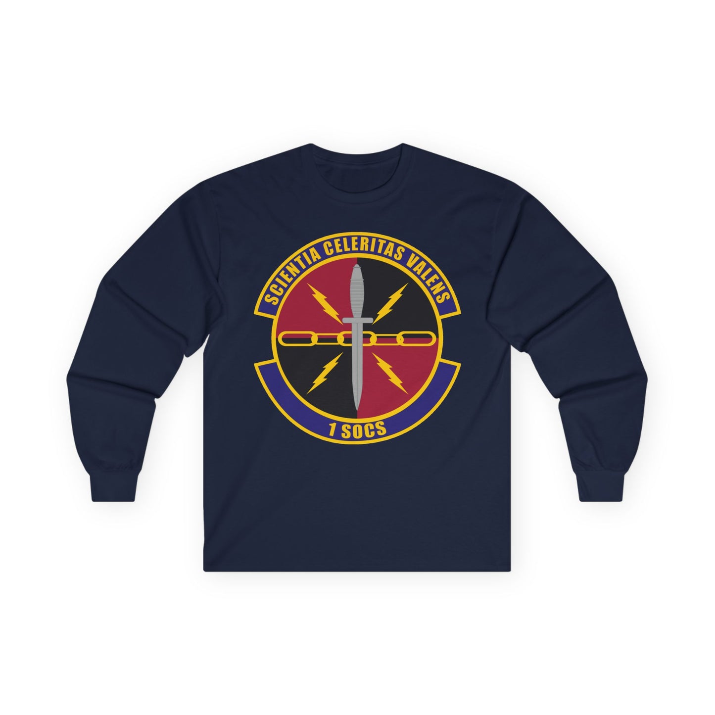 Unisex Ultra Cotton Long Sleeve Tee - USAF - 1st Special Operations Communication Squadron wo txt