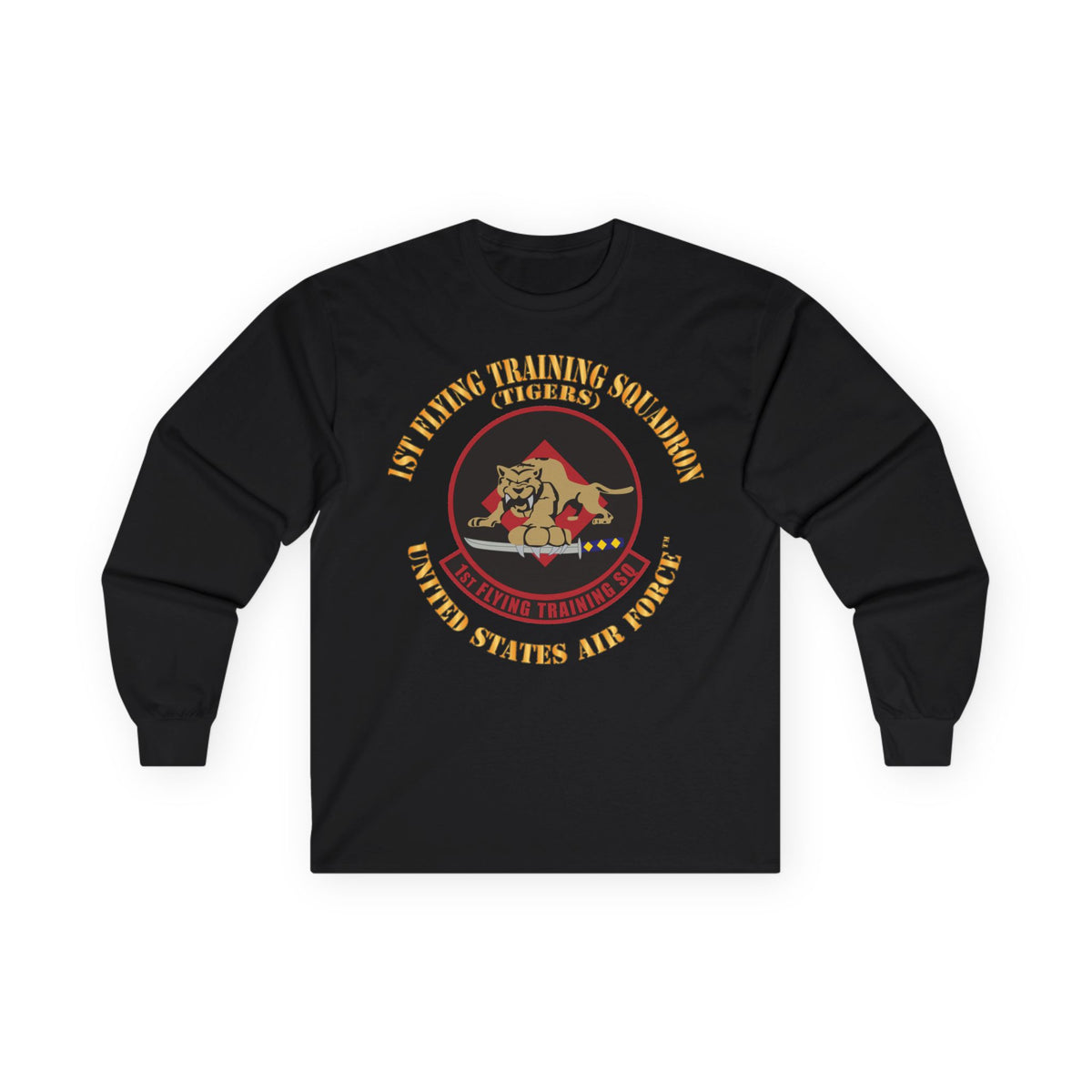 Unisex Ultra Cotton Long Sleeve Tee - USAF - 1st Flying Training Squadron - Tigers
