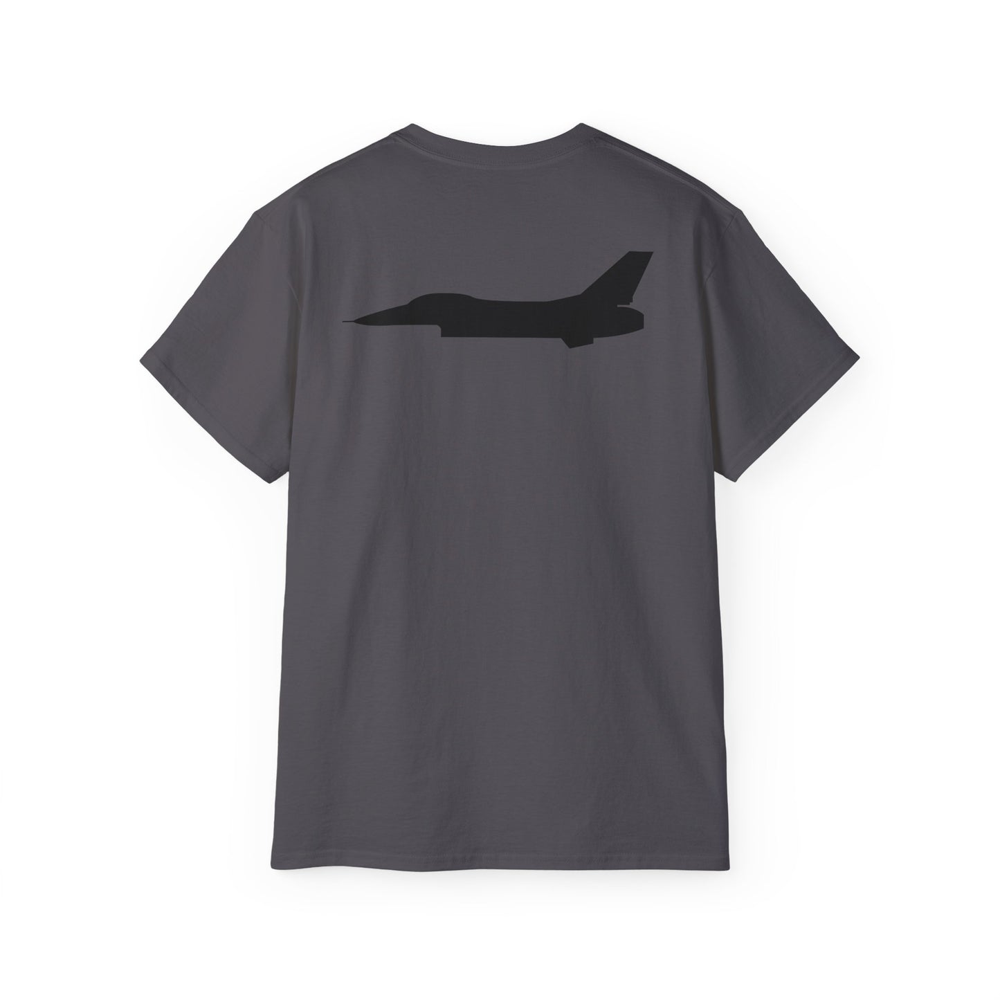 Unisex Ultra Cotton Tee - Aircraft - F-16 - Side - Black - wo Txt X 300