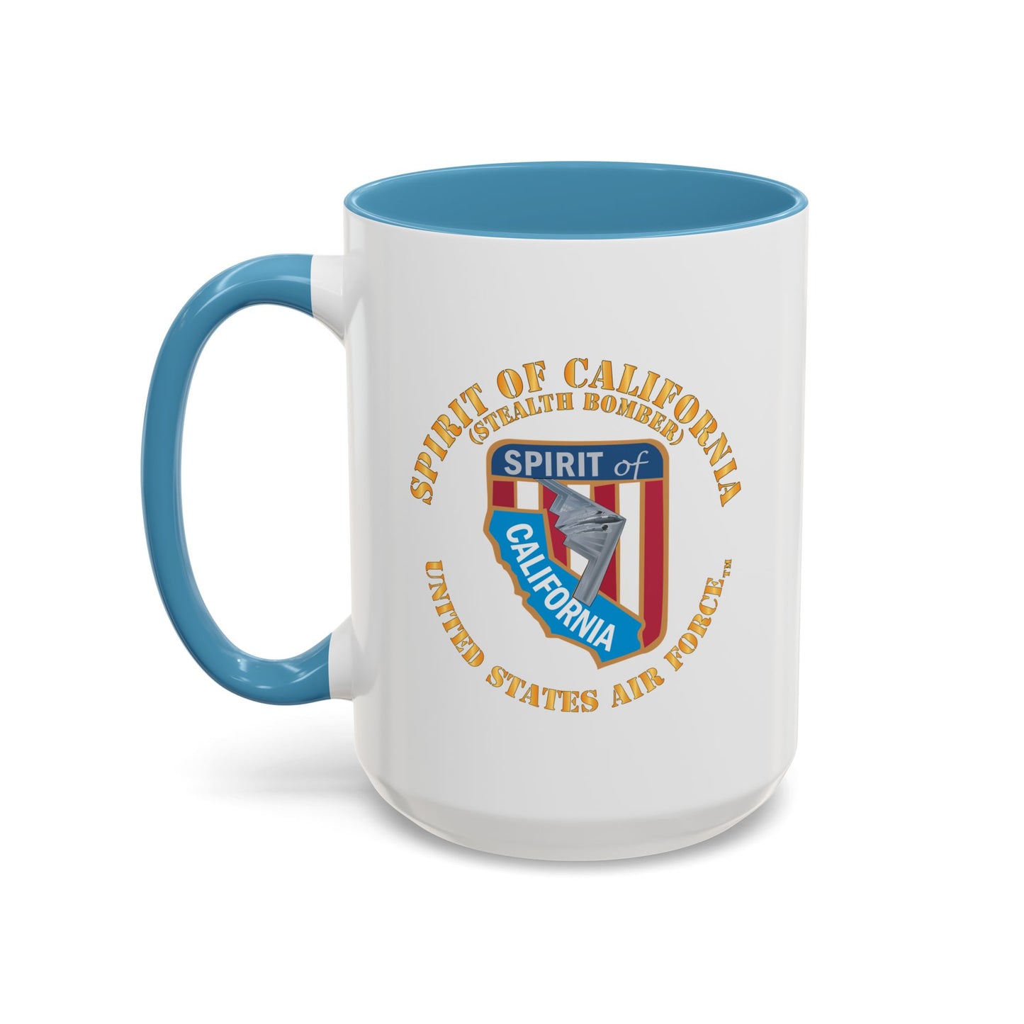 Accent Coffee Mug (11oz & 15oz) - USAF - B2 - Spirit of California - Stealth Bomber X 300