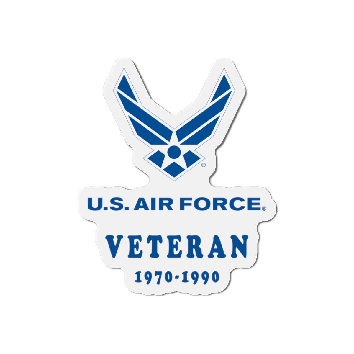 Die-Cut Magnet - USAF - Air Force - Veteran w years