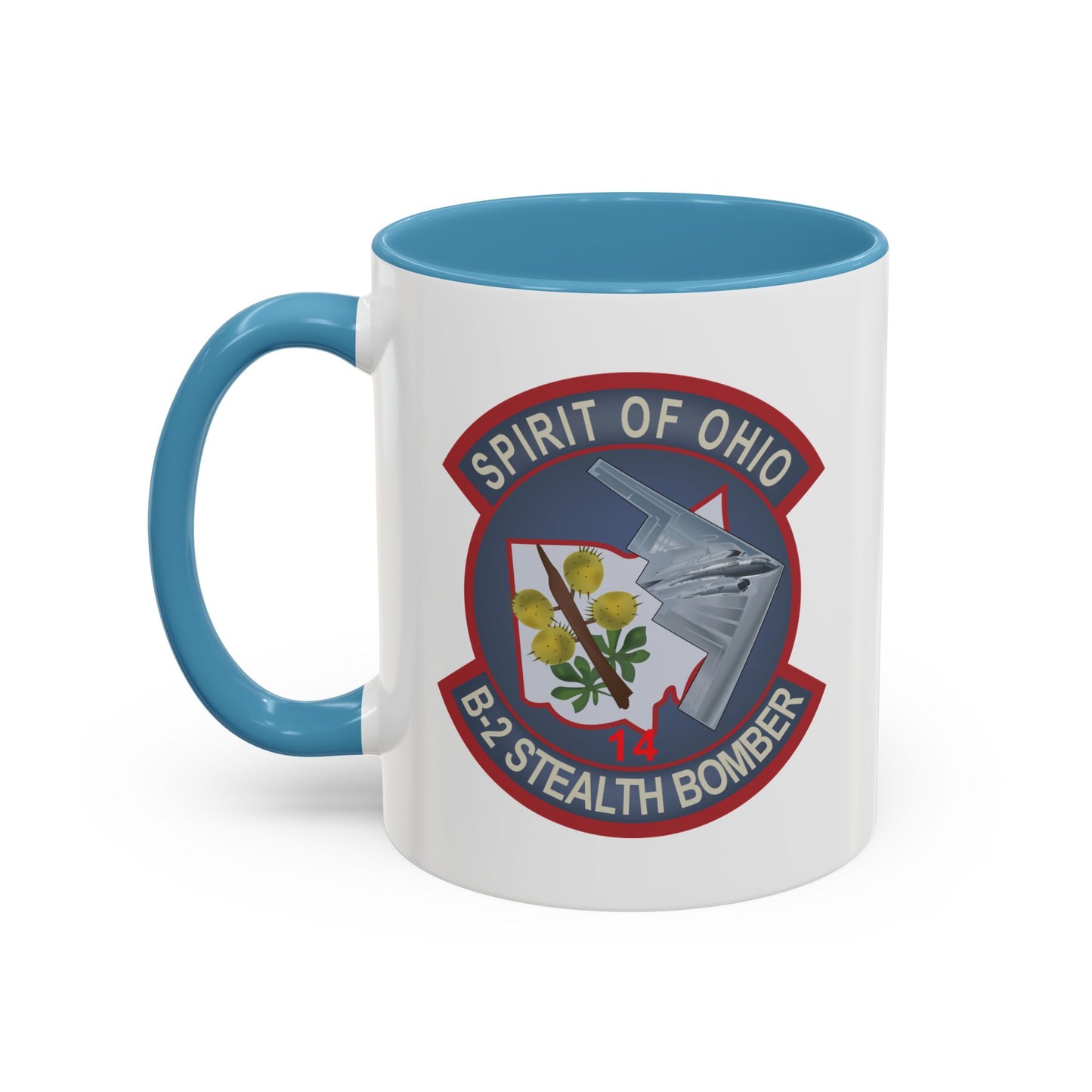 Accent Coffee Mug (11oz & 15oz) - USAF - B2 - Spirit of Ohio - Stealth Bomber wo txt X 300