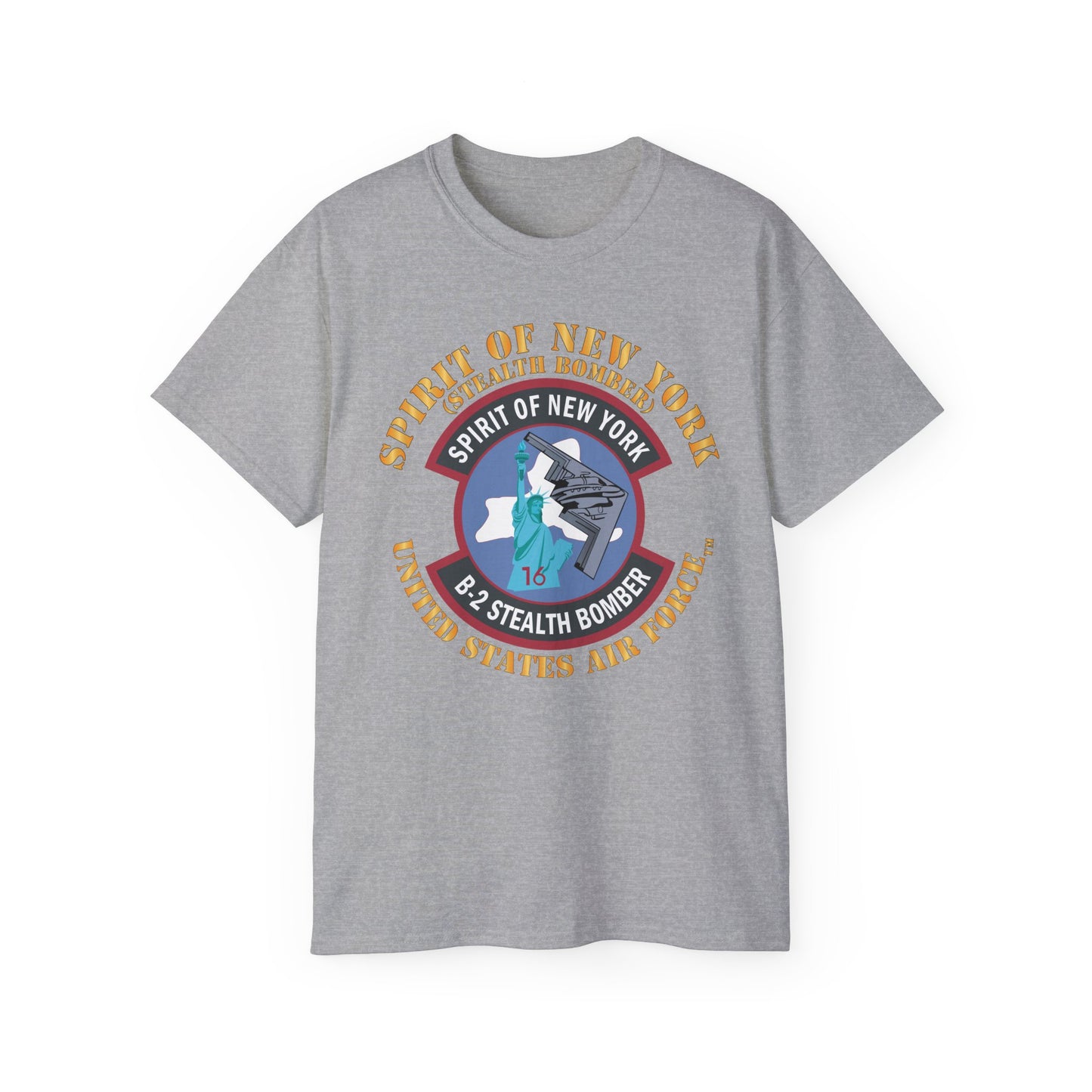 Unisex Ultra Cotton Tee - USAF - B2 - Spirit of New York - Stealth Bomber X 300