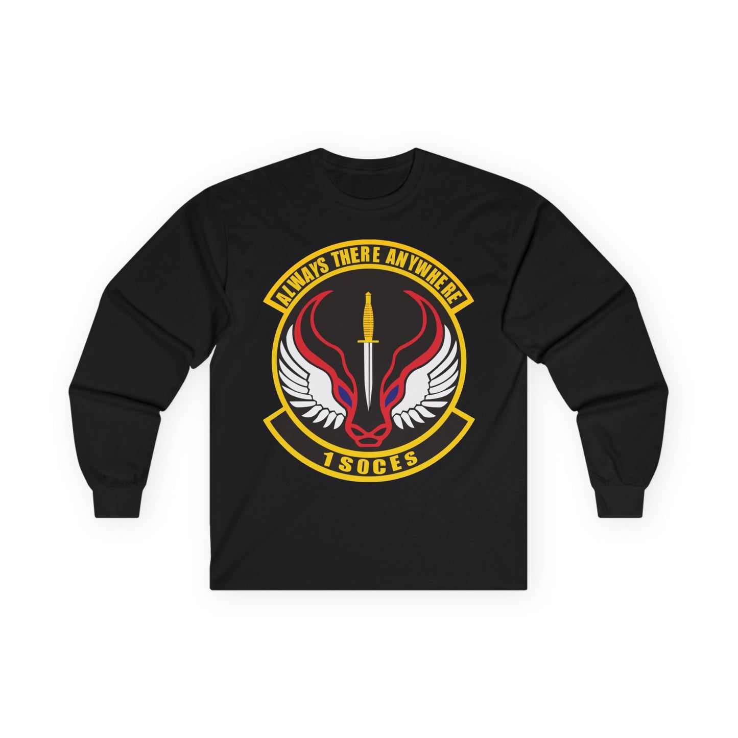 Unisex Ultra Cotton Long Sleeve Tee - USAF - 1st Special Operations Civil Engineer Sq wo txt