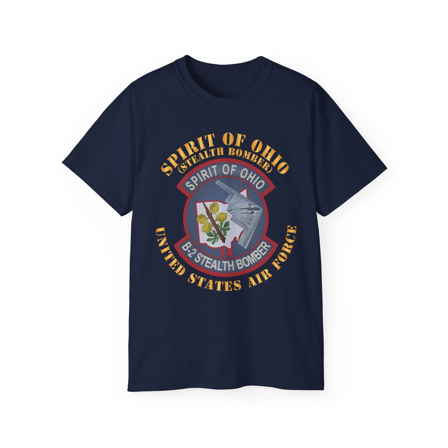 Unisex Ultra Cotton Tee - USAF - B2 - Spirit of Ohio - Stealth Bomber X 300