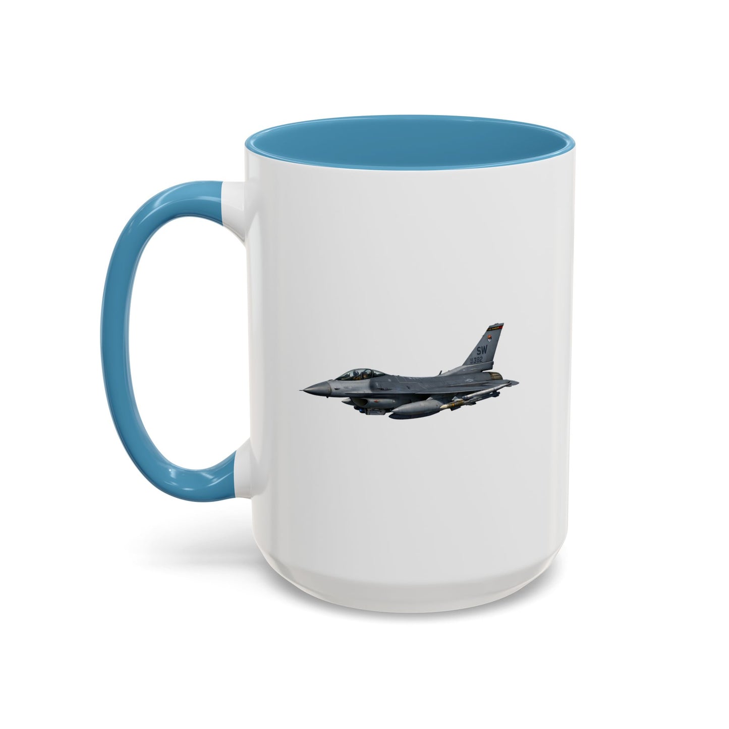 Accent Coffee Mug (11oz & 15oz) - USAF - F-16 Fighting Falcon wo txt X 300