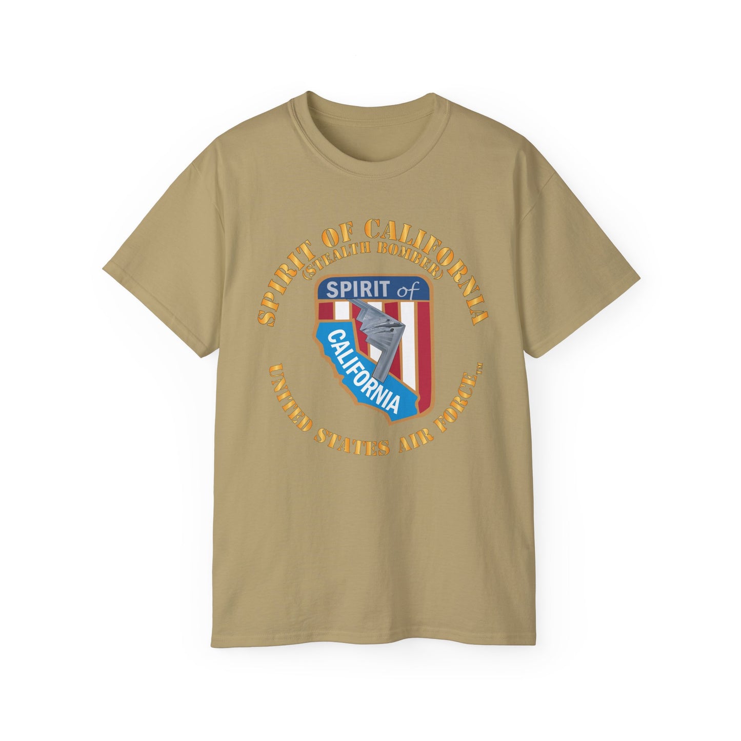 Unisex Ultra Cotton Tee - USAF - B2 - Spirit of California - Stealth Bomber X 300