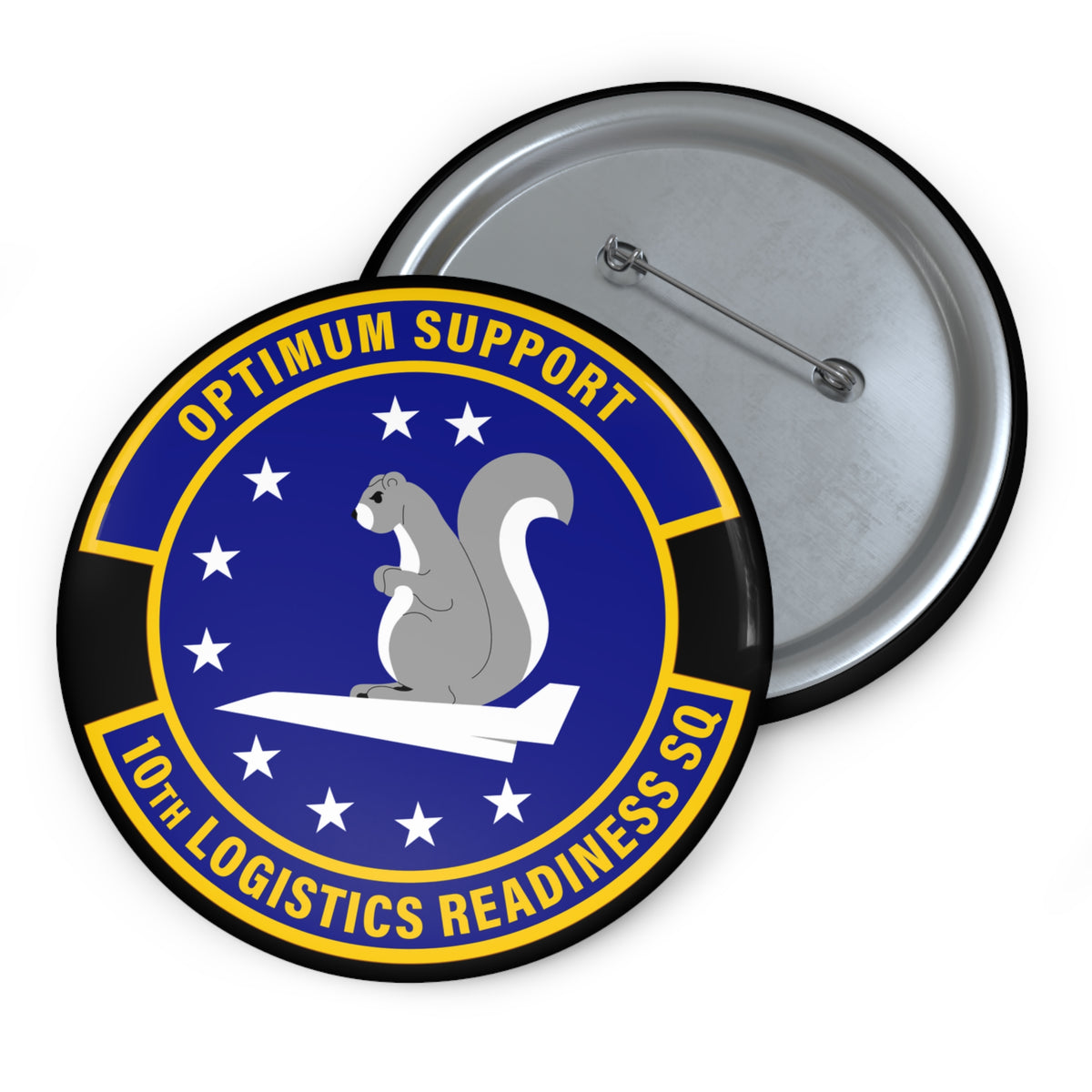Custom Pin Button - USAF - 10th Logistics Readiness Squadron wo txt