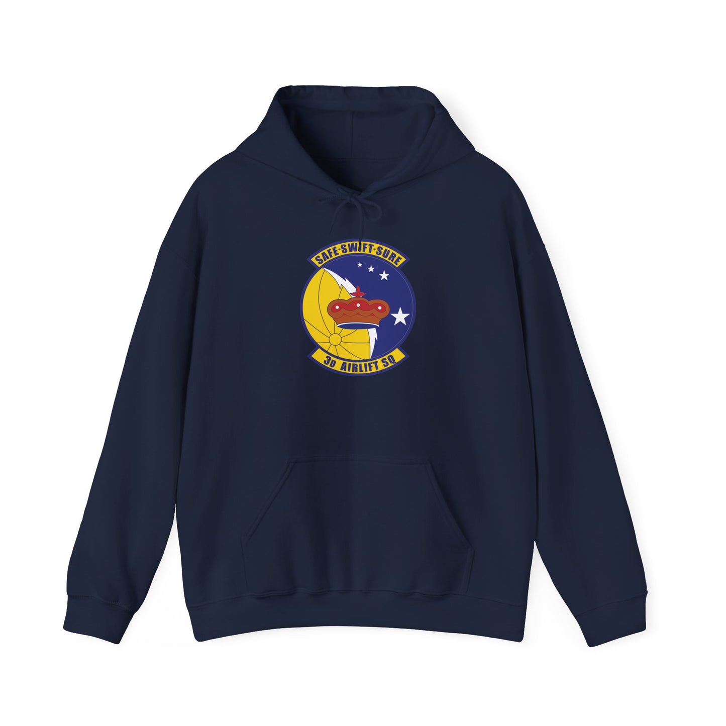 Unisex Heavy Blend Hooded Sweatshirt - USAF - 3rd Airlift Squadron wo txt