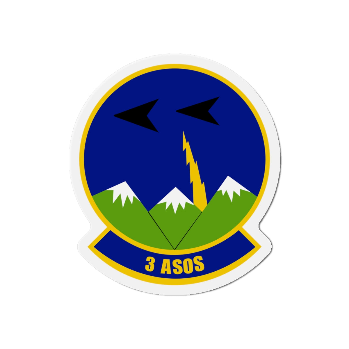 Die-Cut Magnet - USAF - 3rd Air Support Operations Squadron wo txt X 300
