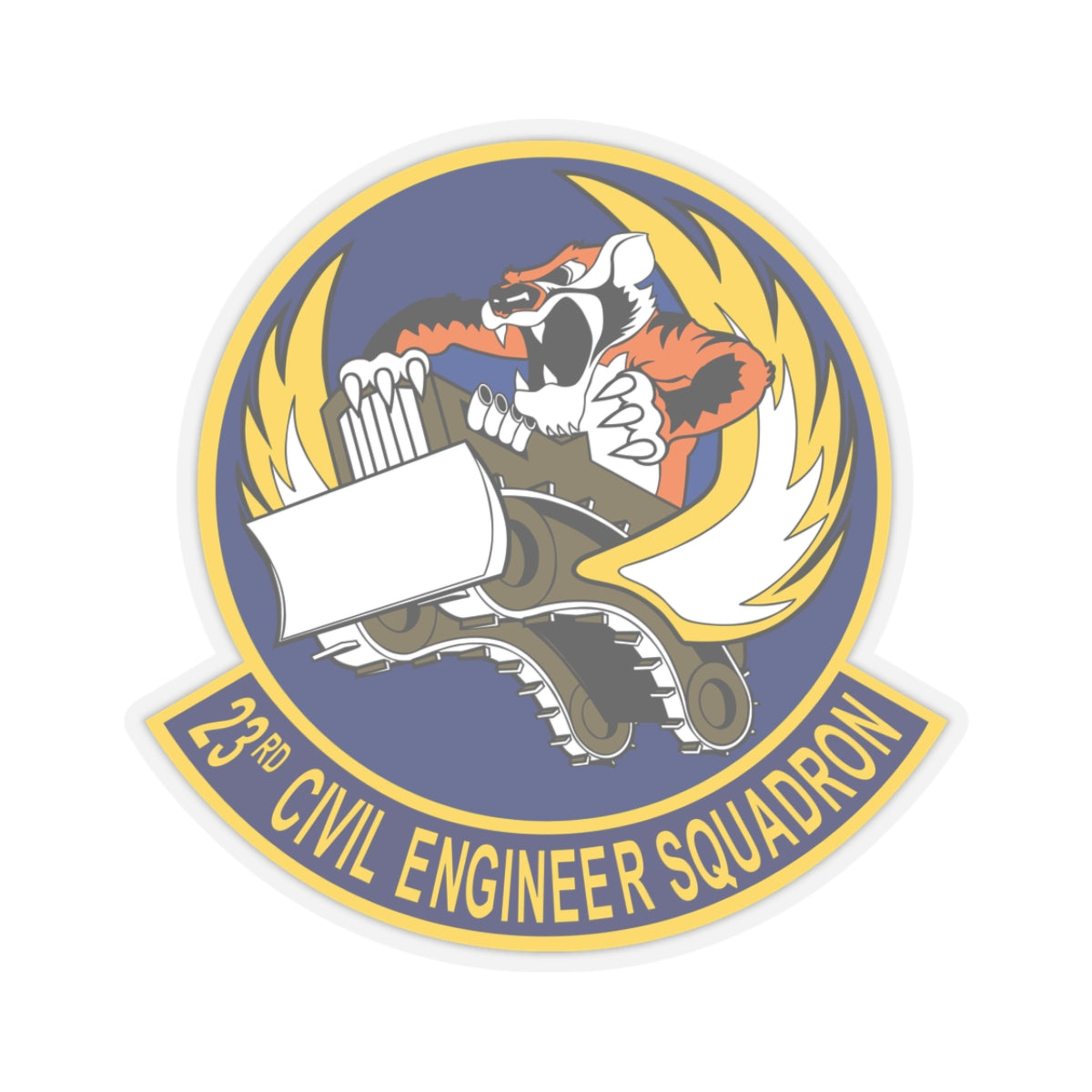 Kiss-Cut Stickers - USAF - 23d Civil Engineer Squadron wo Txt