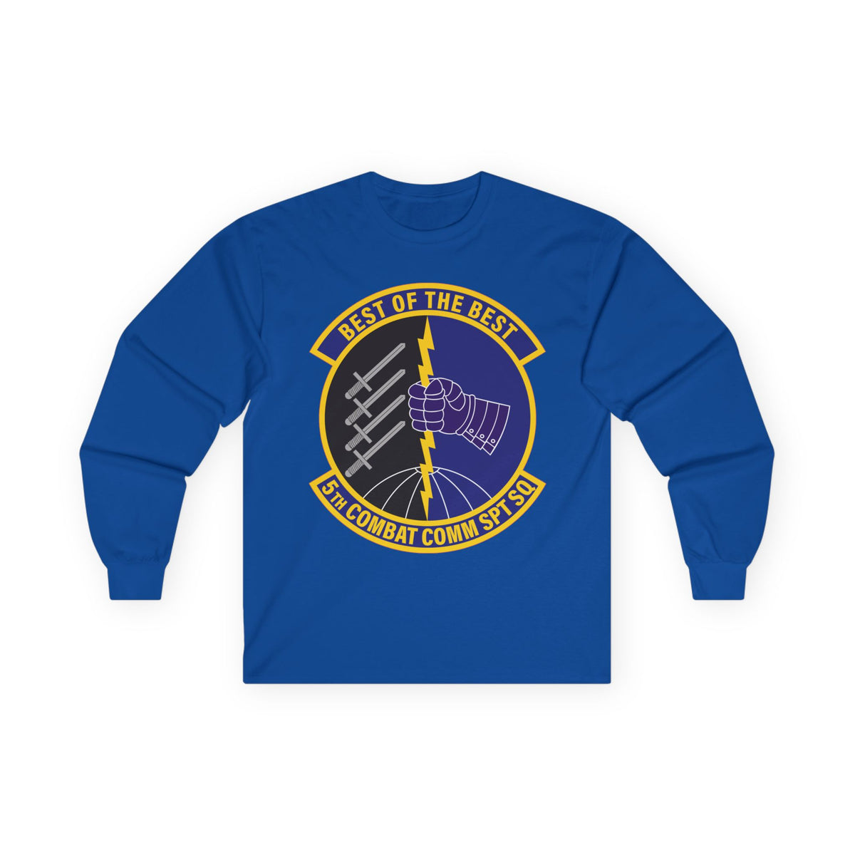 Unisex Ultra Cotton Long Sleeve Tee - USAF - 5th Combat Communications Support Sq wo txt X 300