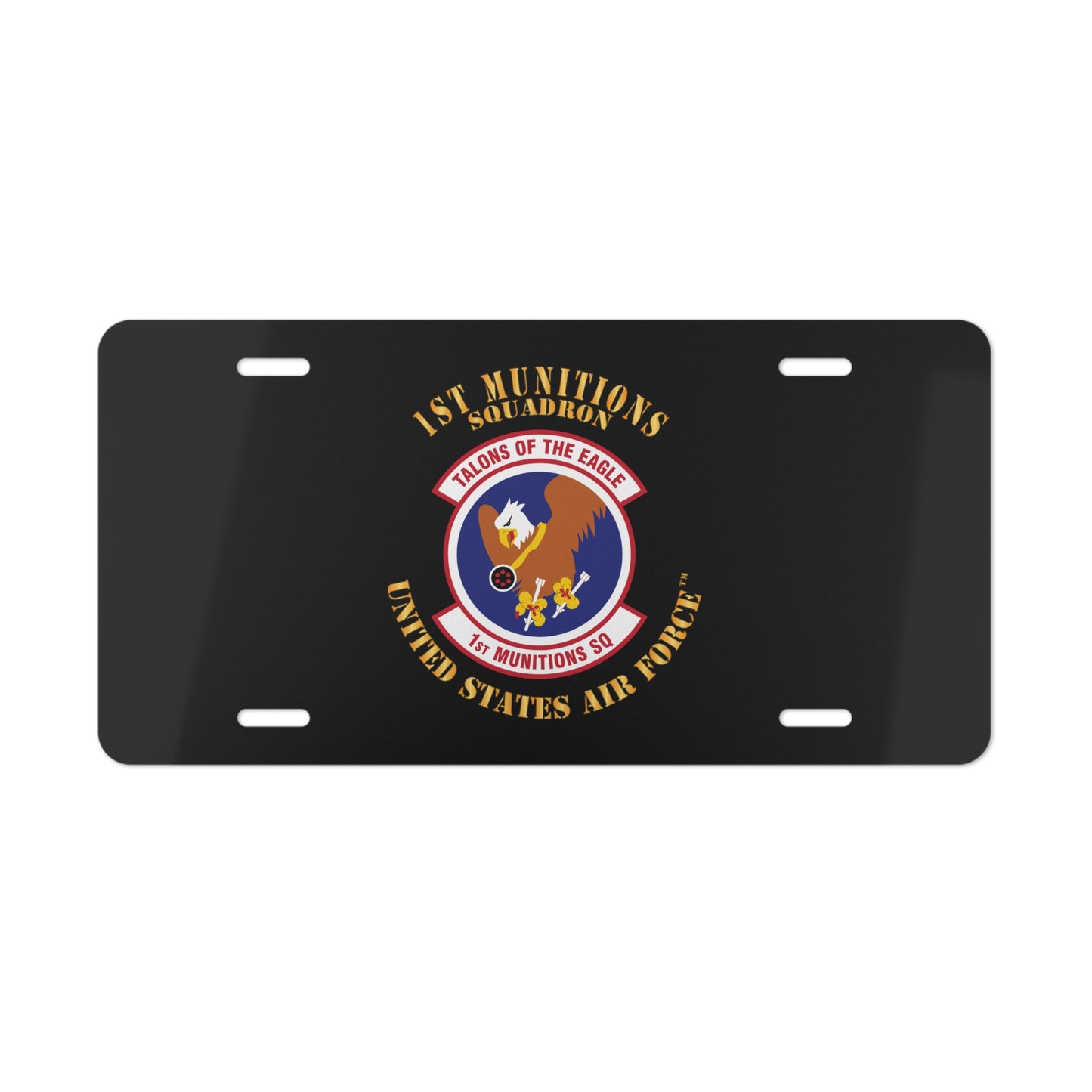 License Plate - USAF - 1st Munitions Squadron (ACC)
