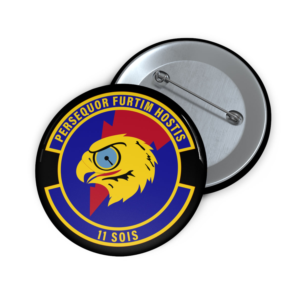 Custom Pin Button - USAF - 11th Special Operations Intelligence Sq wo txt X 300