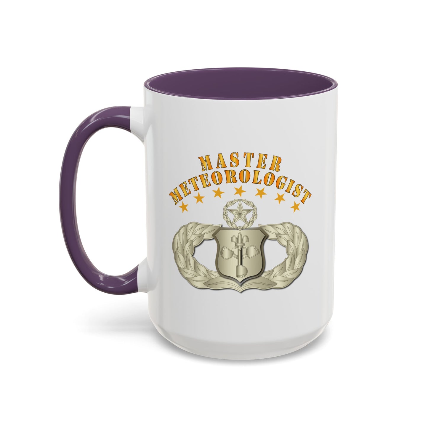 Accent Coffee Mug (11oz & 15oz) - USAF - Meteorologist - Master Badge wo DS