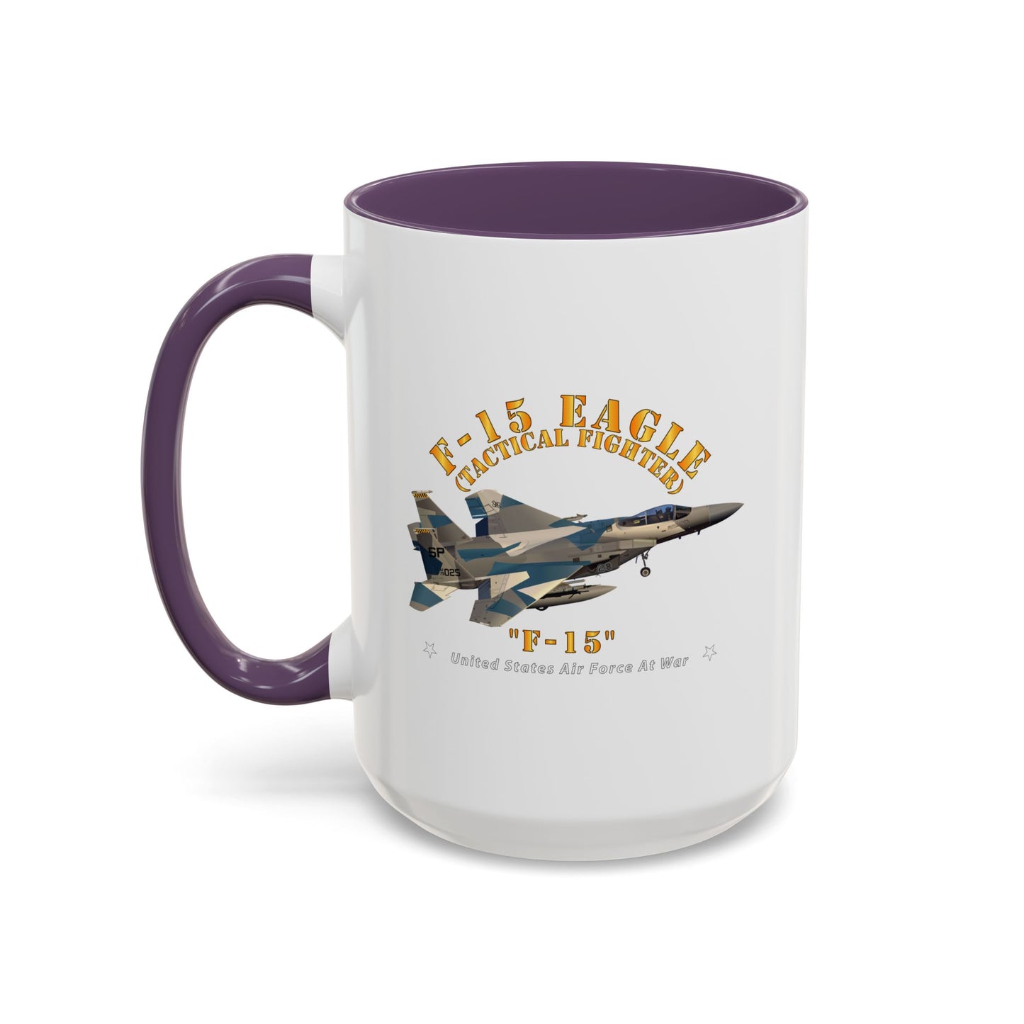 Accent Coffee Mug (11oz & 15oz) - USAF - F15 Eagle - F15