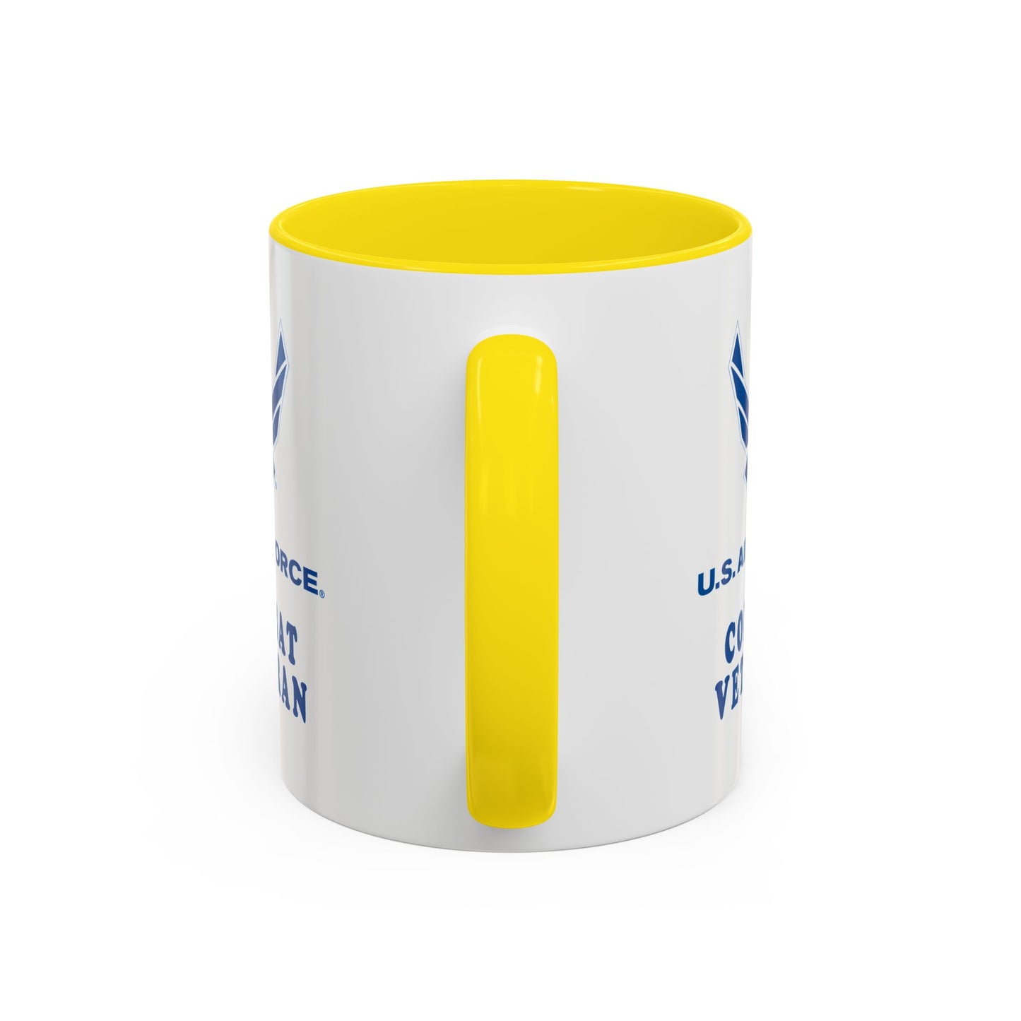 Accent Coffee Mug (11oz & 15oz) - USAF - Air Force - Combat Veteran X 300