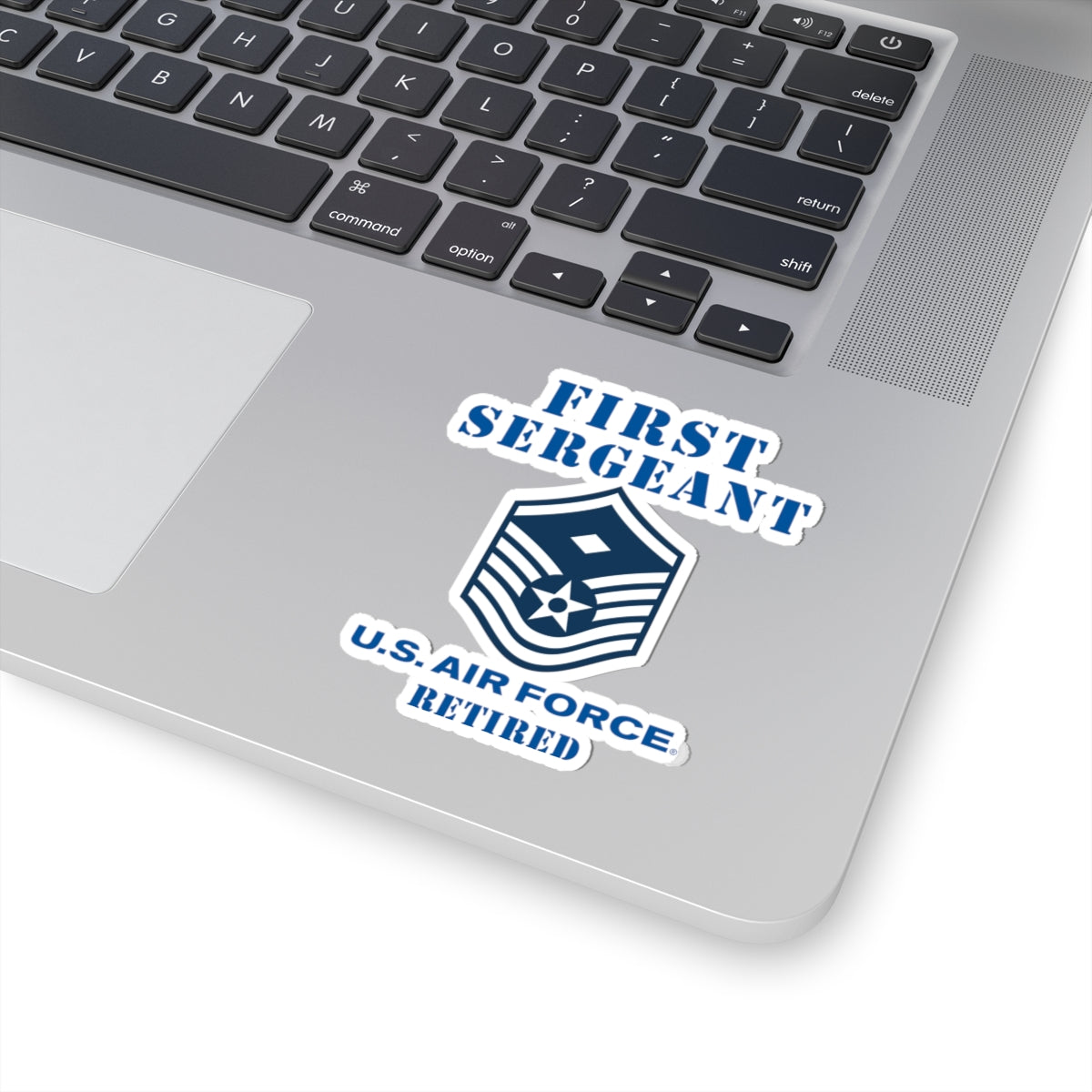 Kiss-Cut Stickers - USAF - First Sergeant (E7b) - 2020 - Retired