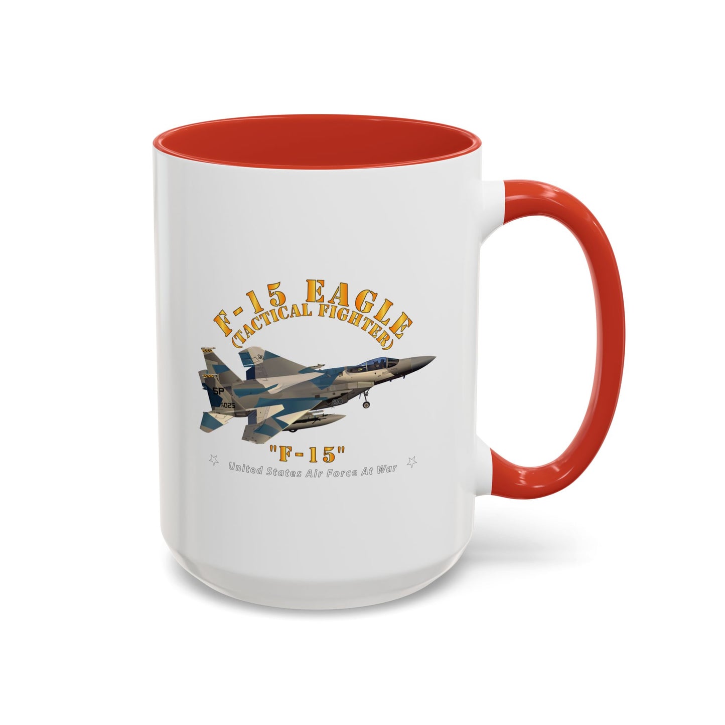 Accent Coffee Mug (11oz & 15oz) - USAF - F15 Eagle - F15