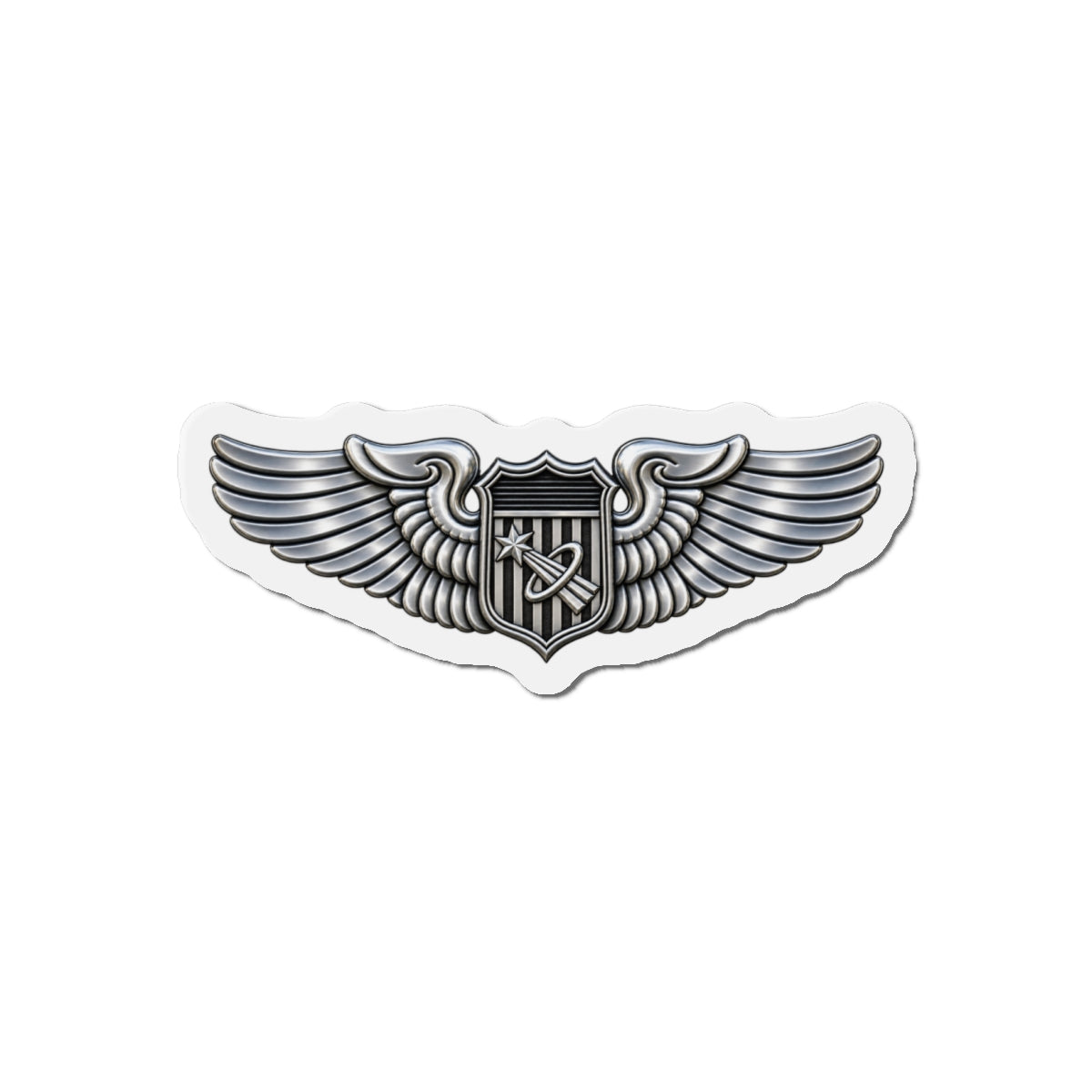 Die-Cut Magnet - USAF - Basic Astronaut Badge wo txt - 3D - Enhanced