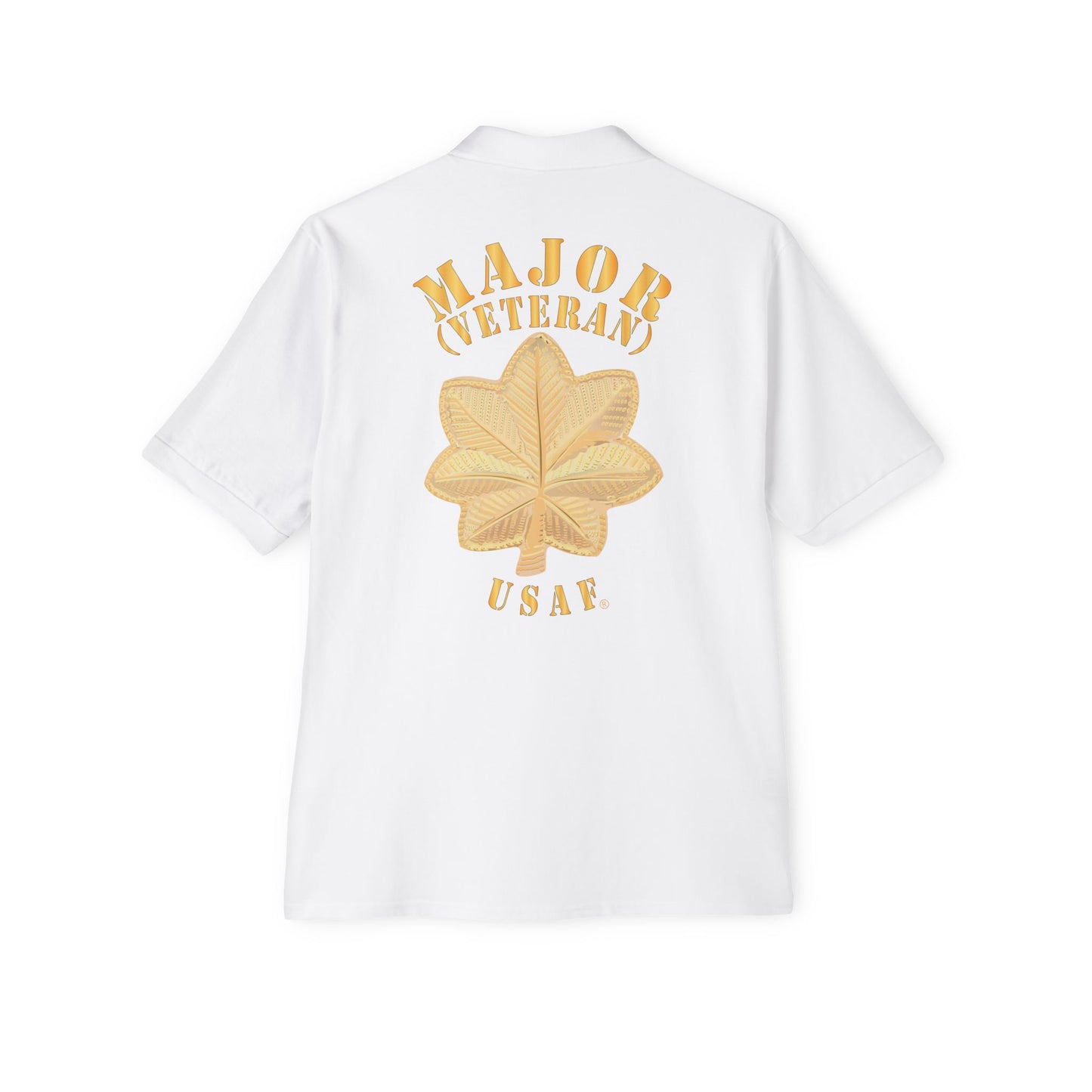 Men's Piqué Polo - USAF - Major - Veteran - USAF X 300