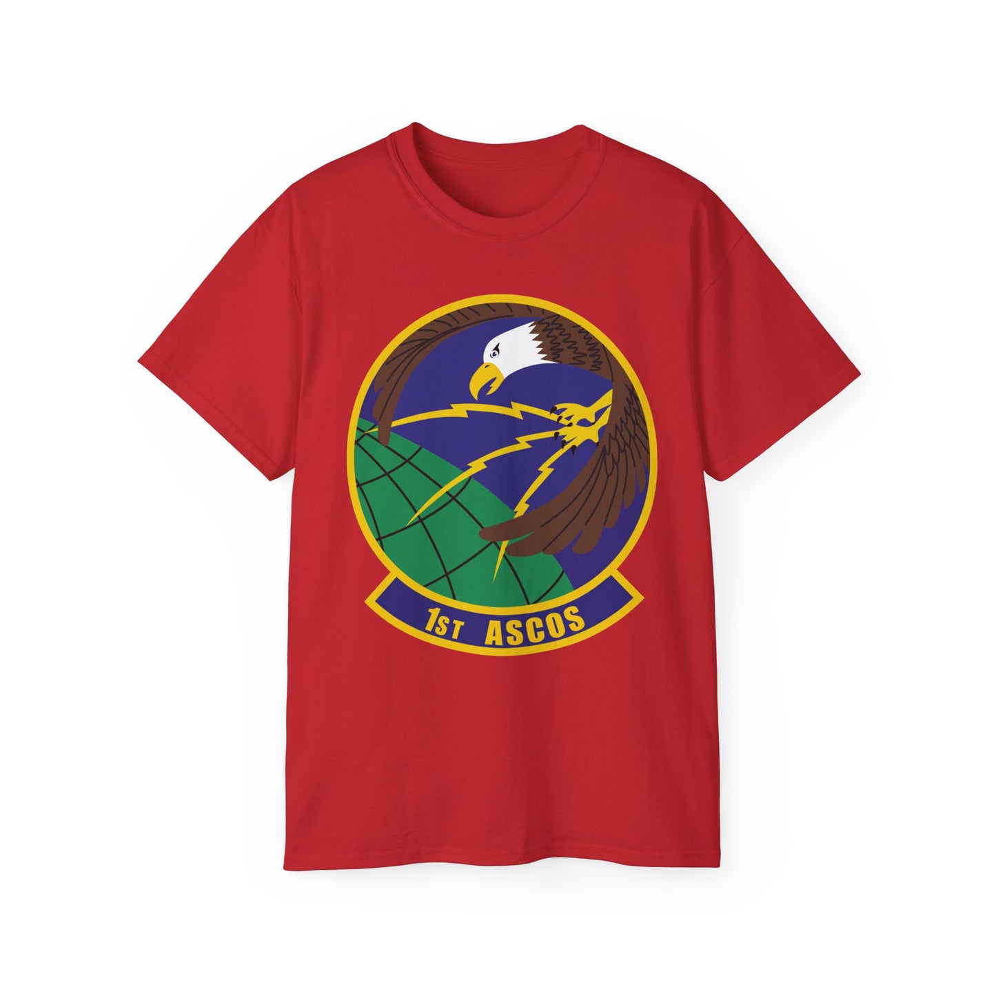 Unisex Ultra Cotton Tee - USAF - 1st Air & Space Communications Operations Sq wo txt X 300