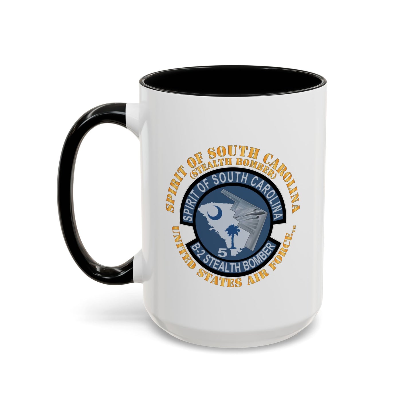 Accent Coffee Mug (11oz & 15oz) - USAF - B2 - Spirit of South Carolina Stealth Bomber X 300