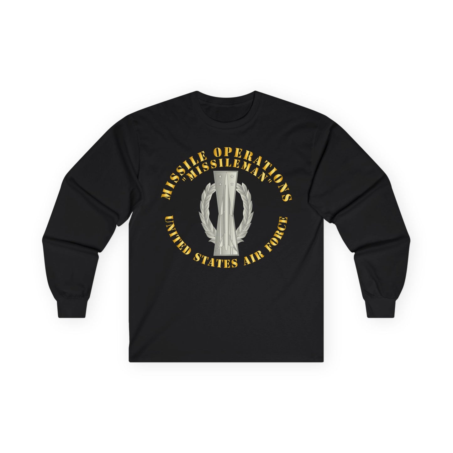 Unisex Ultra Cotton Long Sleeve Tee - USAF - Missile Operations - Missileman - Basic