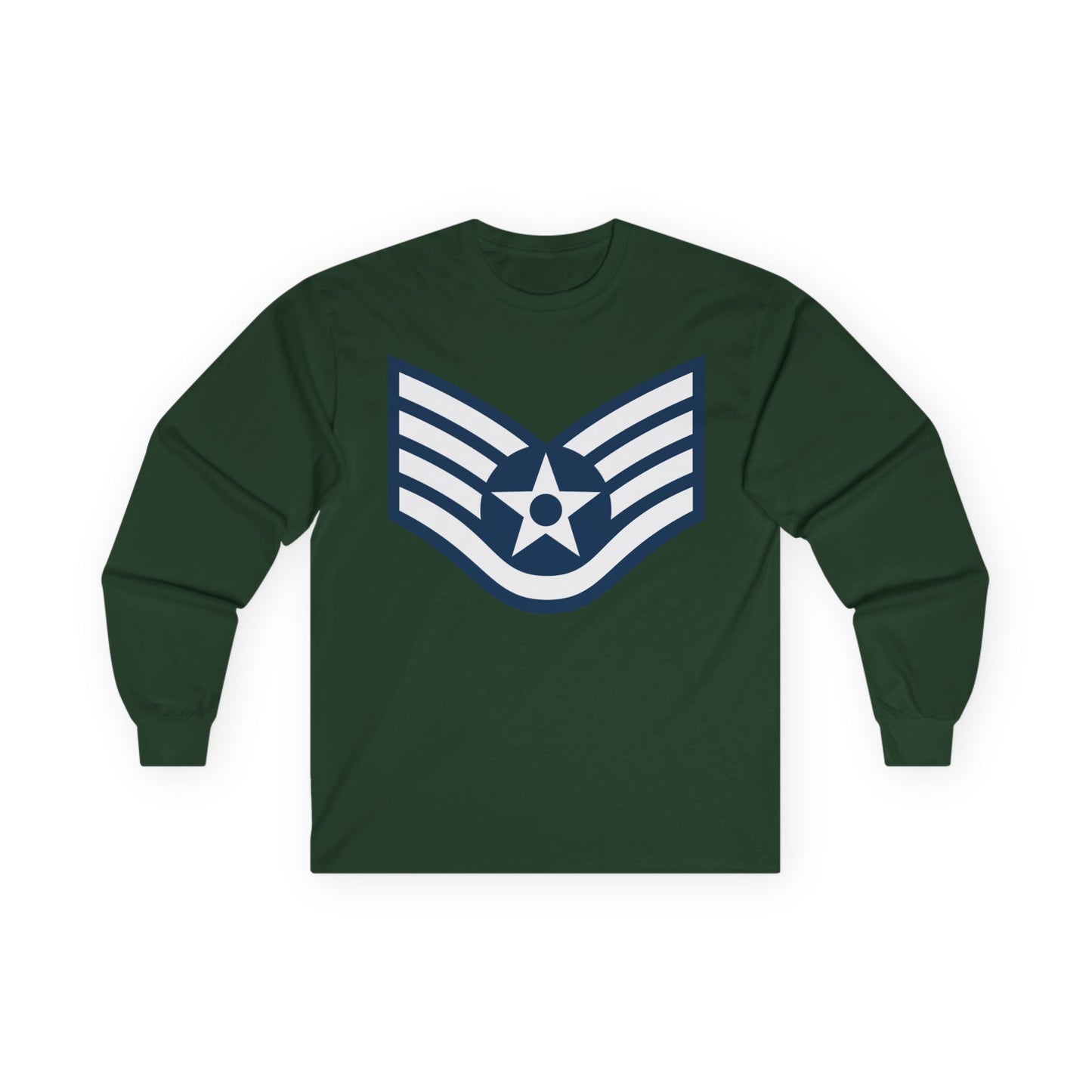 Unisex Ultra Cotton Long Sleeve Tee - USAF - Staff Sergeant (E5) - 2020
