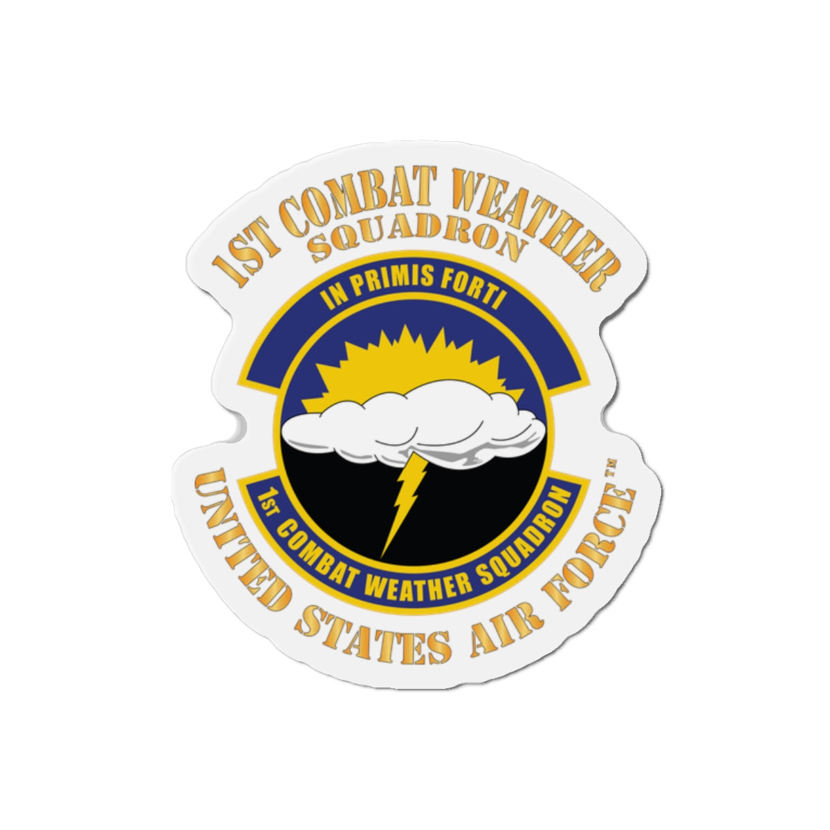 Die-Cut Magnet - USAF - 1st Combat Weather Squadron