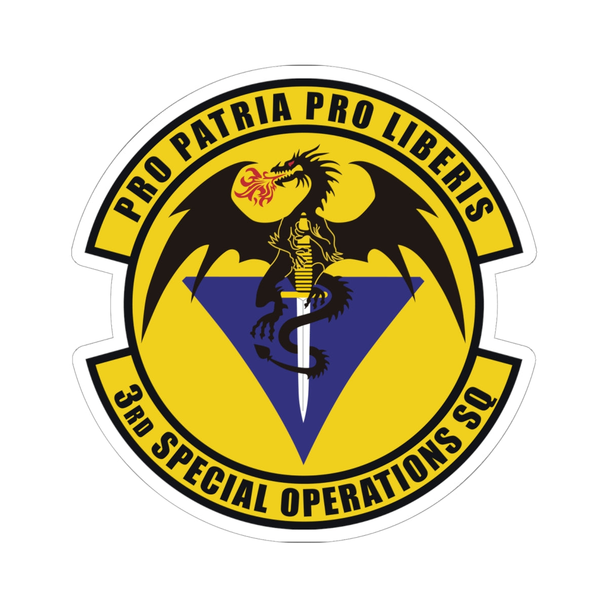 Kiss-Cut Stickers - USAF - 3rd Special Operations Squadron wo txt