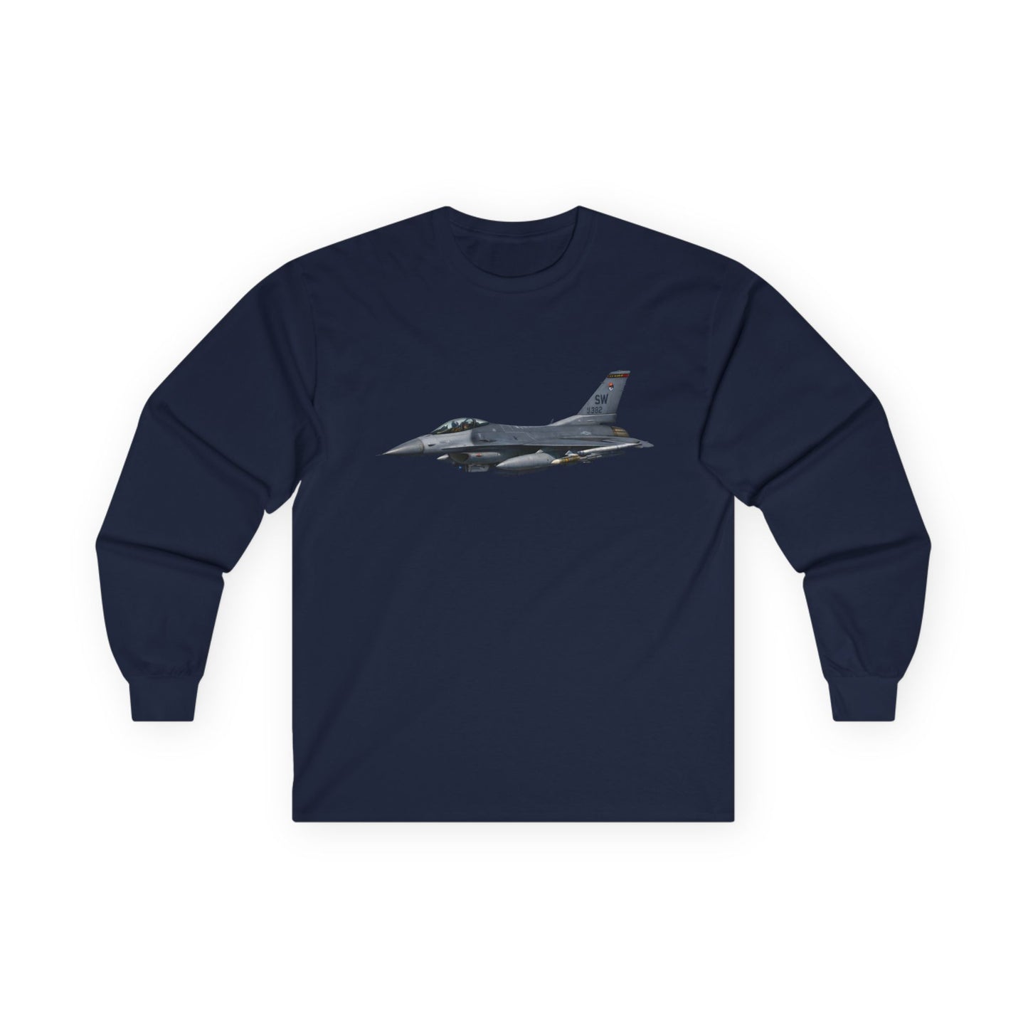 Unisex Ultra Cotton Long Sleeve Tee - USAF - F-16 Fighting Falcon wo txt X 300