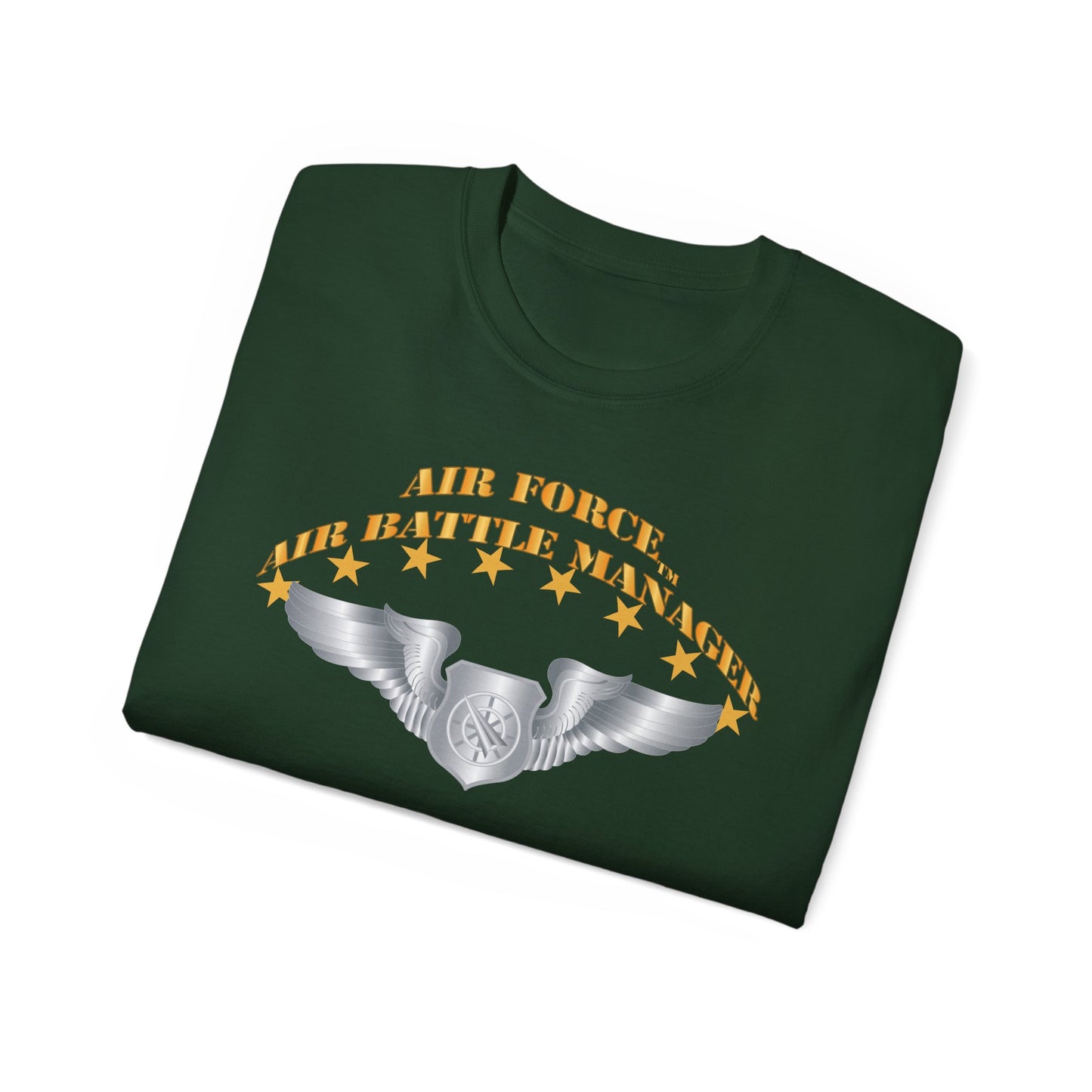 Unisex Ultra Cotton Tee - USAF - Air Battle Manager - Basic Wings X 300