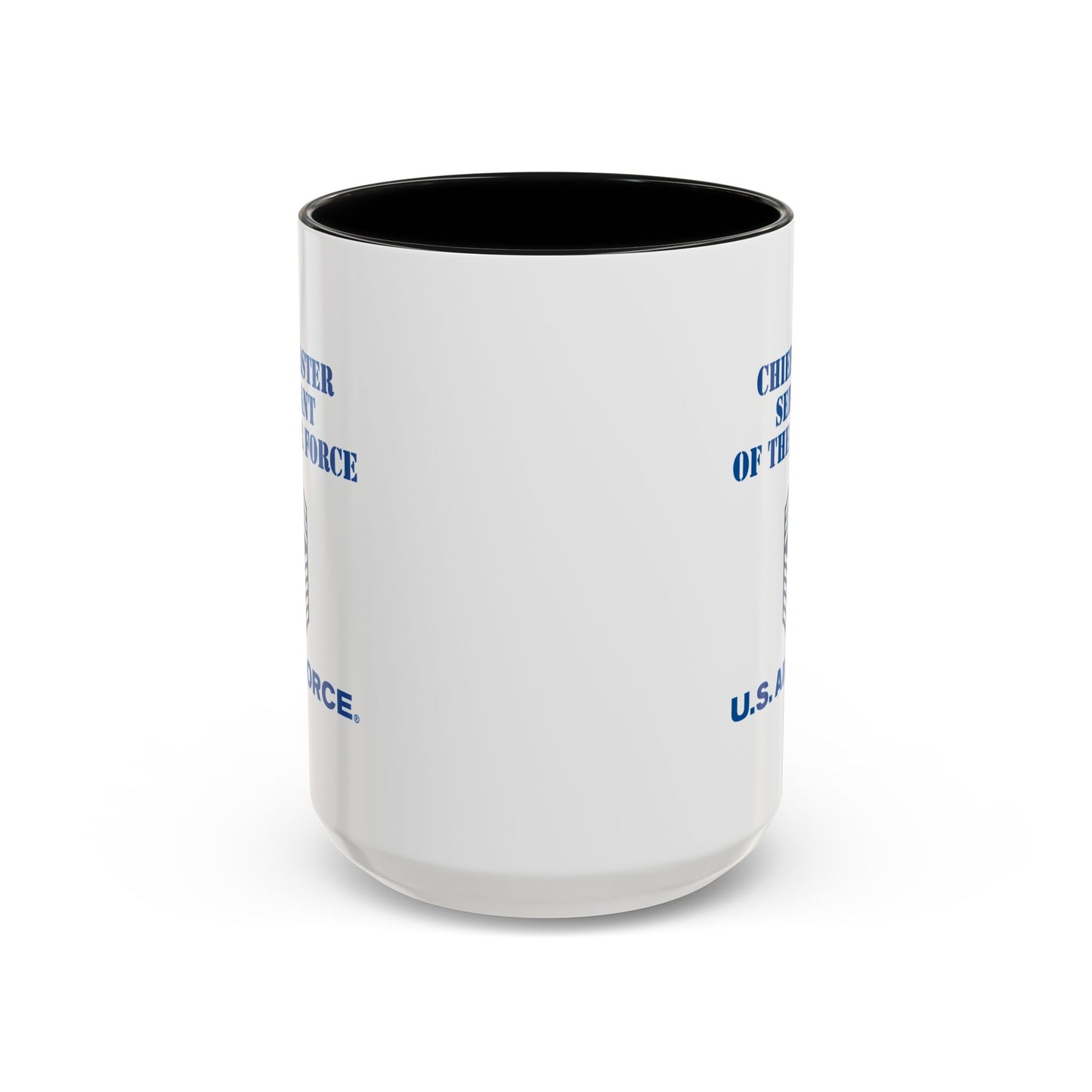 Accent Coffee Mug (11oz & 15oz) - USAF - Chief Master Sergeant of the Air Force (E9d) - US Air Force w Text X 300