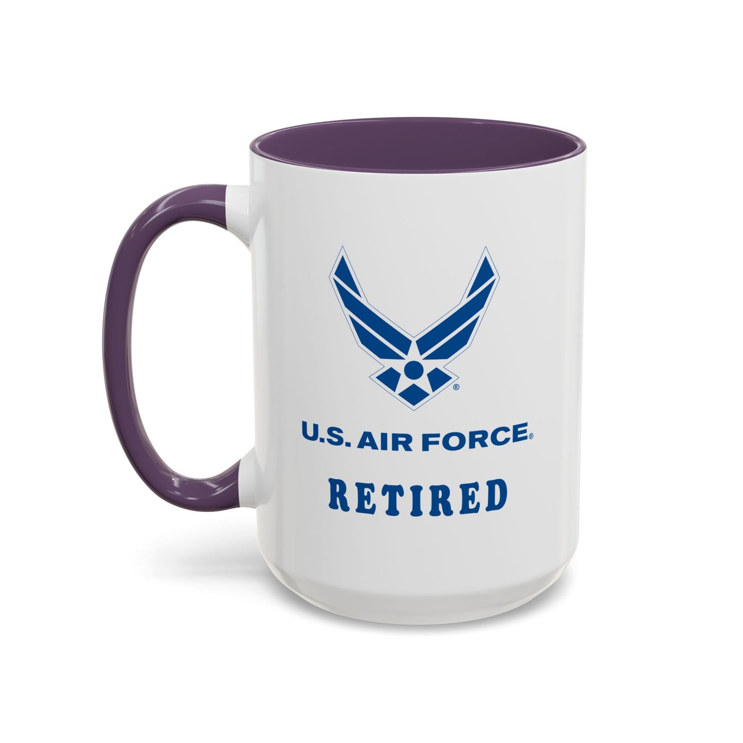 Accent Coffee Mug (11oz & 15oz) - USAF - Air Force - Retired X 300