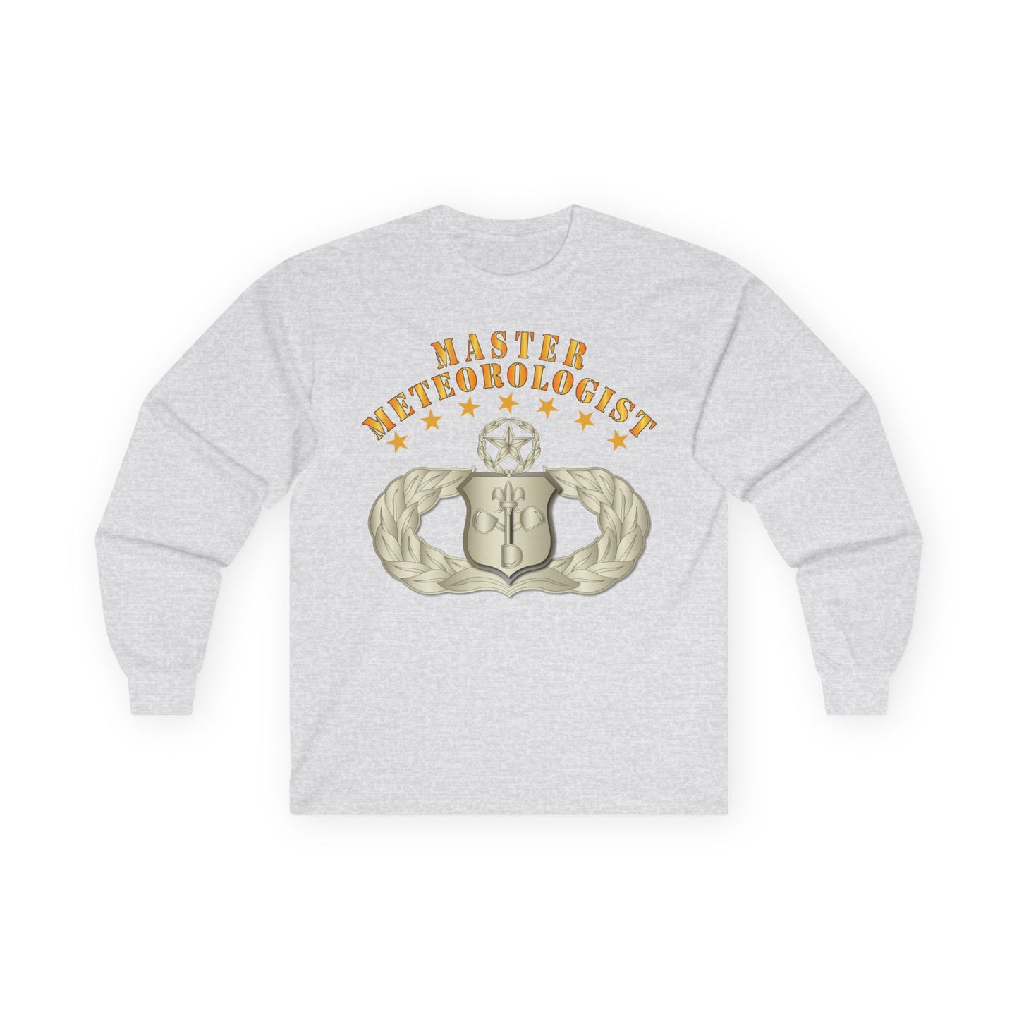 Unisex Ultra Cotton Long Sleeve Tee - USAF - Meteorologist - Master Badge wo DS