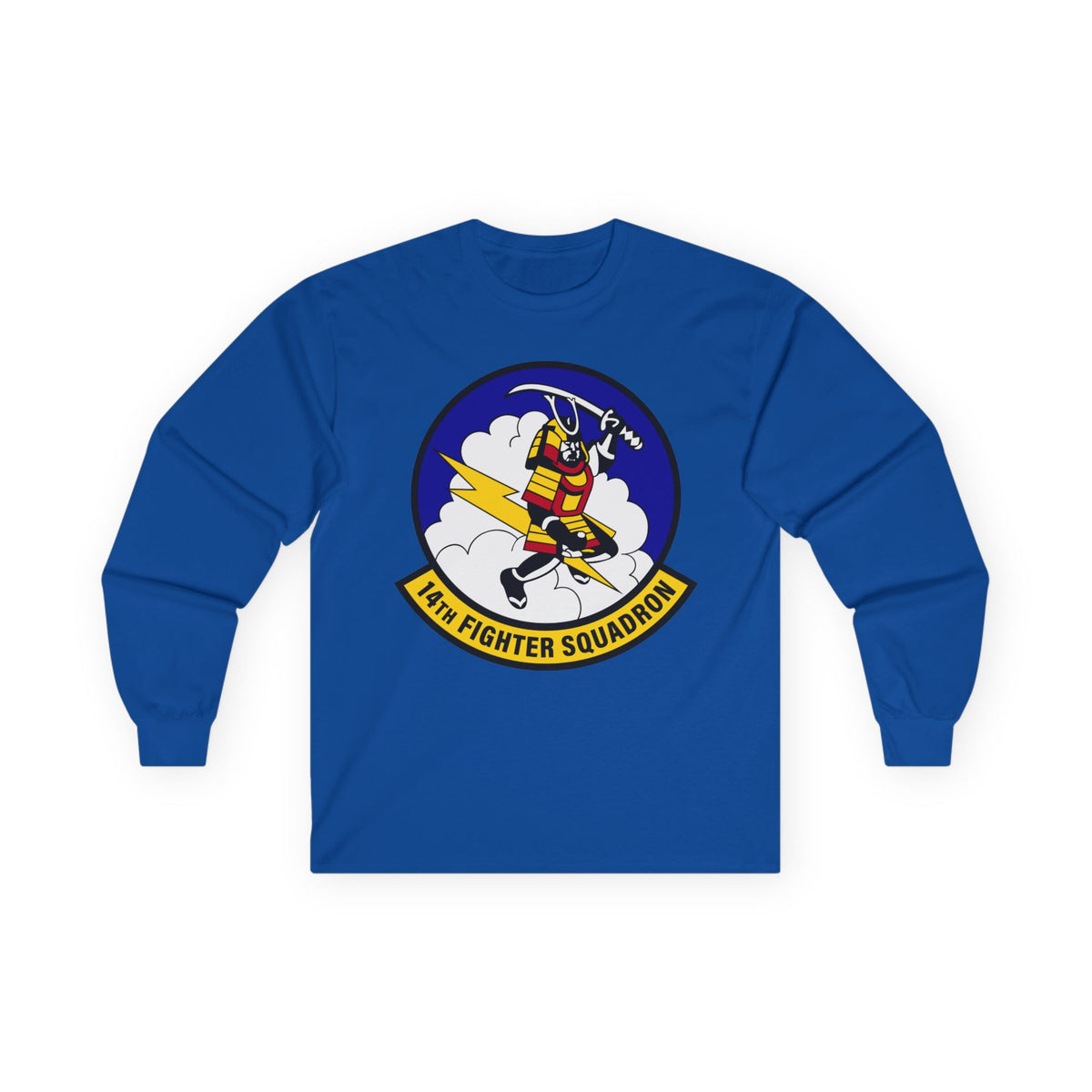 Unisex Ultra Cotton Long Sleeve Tee - USAF - 14th Fighter Squadron wo txt