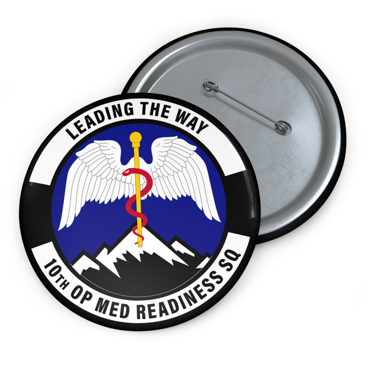 Custom Pin Button - USAF - 10th Operational Medical Readiness Sq wo txt