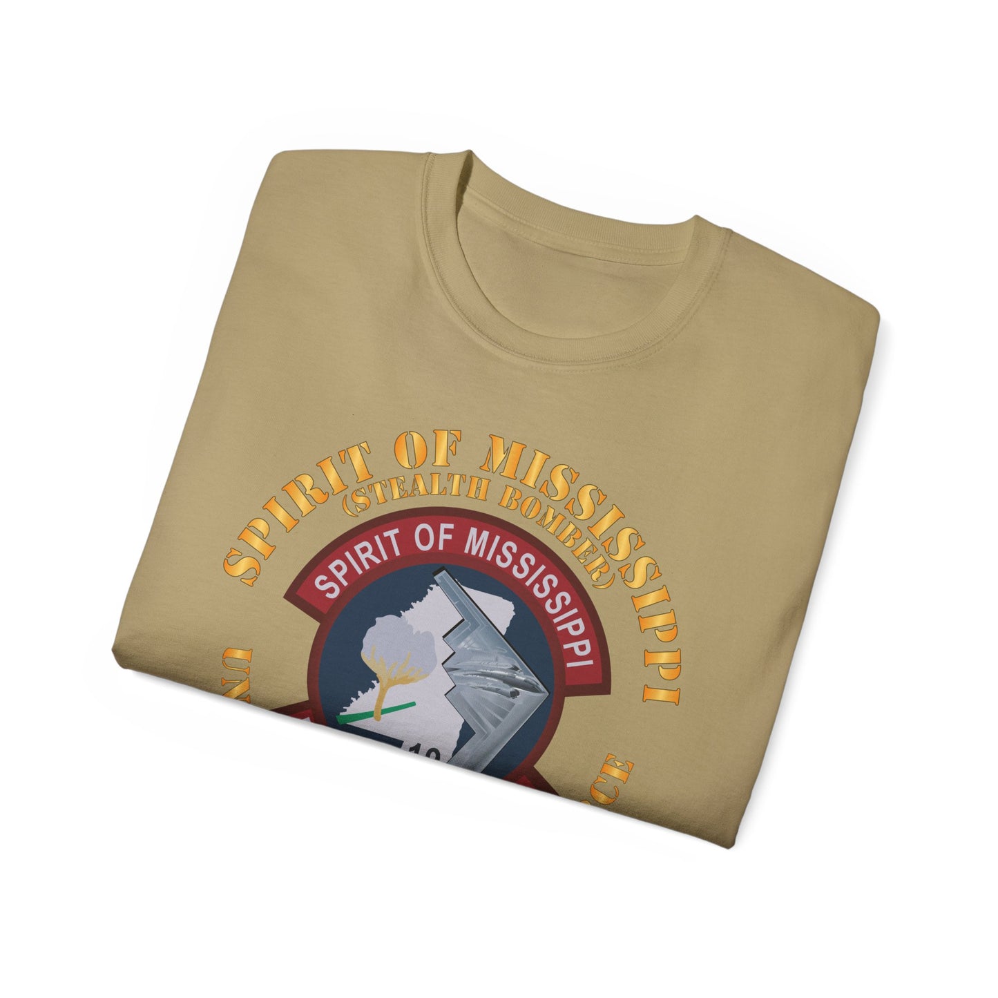 Unisex Ultra Cotton Tee - USAF - B2 - Spirit of Mississippi - Stealth Bomber X 300