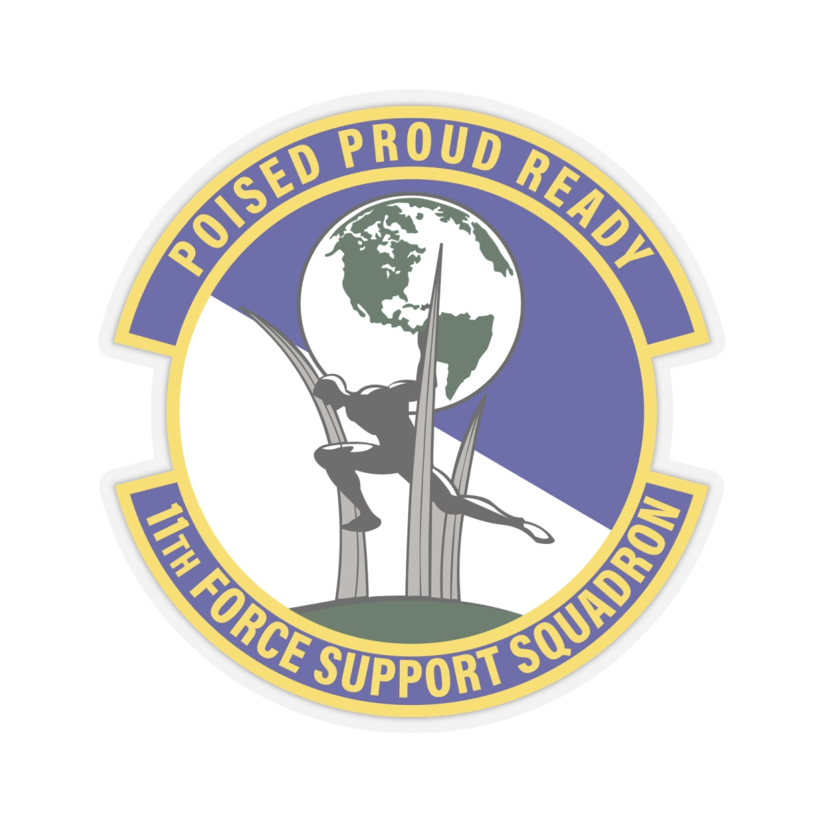 Kiss-Cut Stickers - USAF - 11th Force Support Squadron wo txt