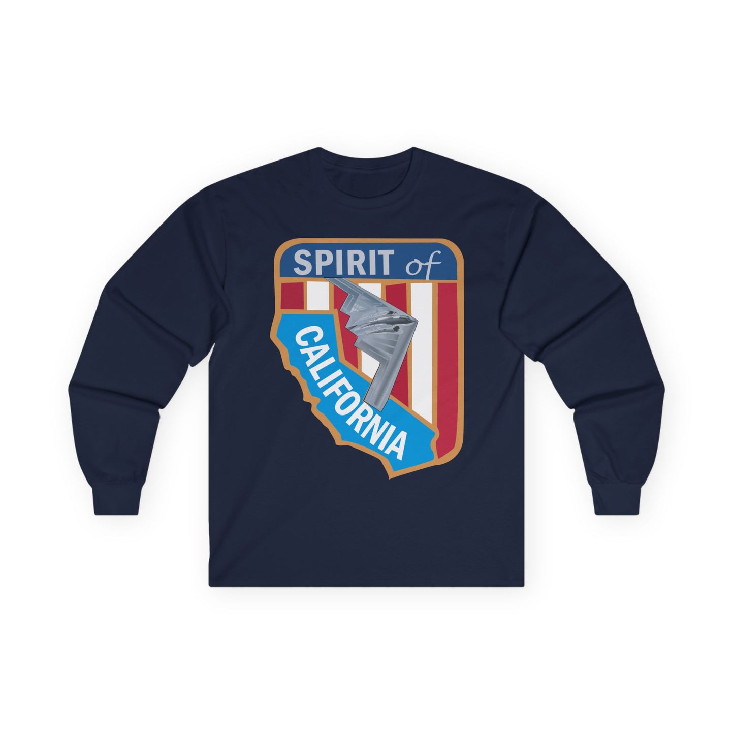 Unisex Ultra Cotton Long Sleeve Tee - USAF - B2 - Spirit of California - Stealth Bomber wo txt X 300
