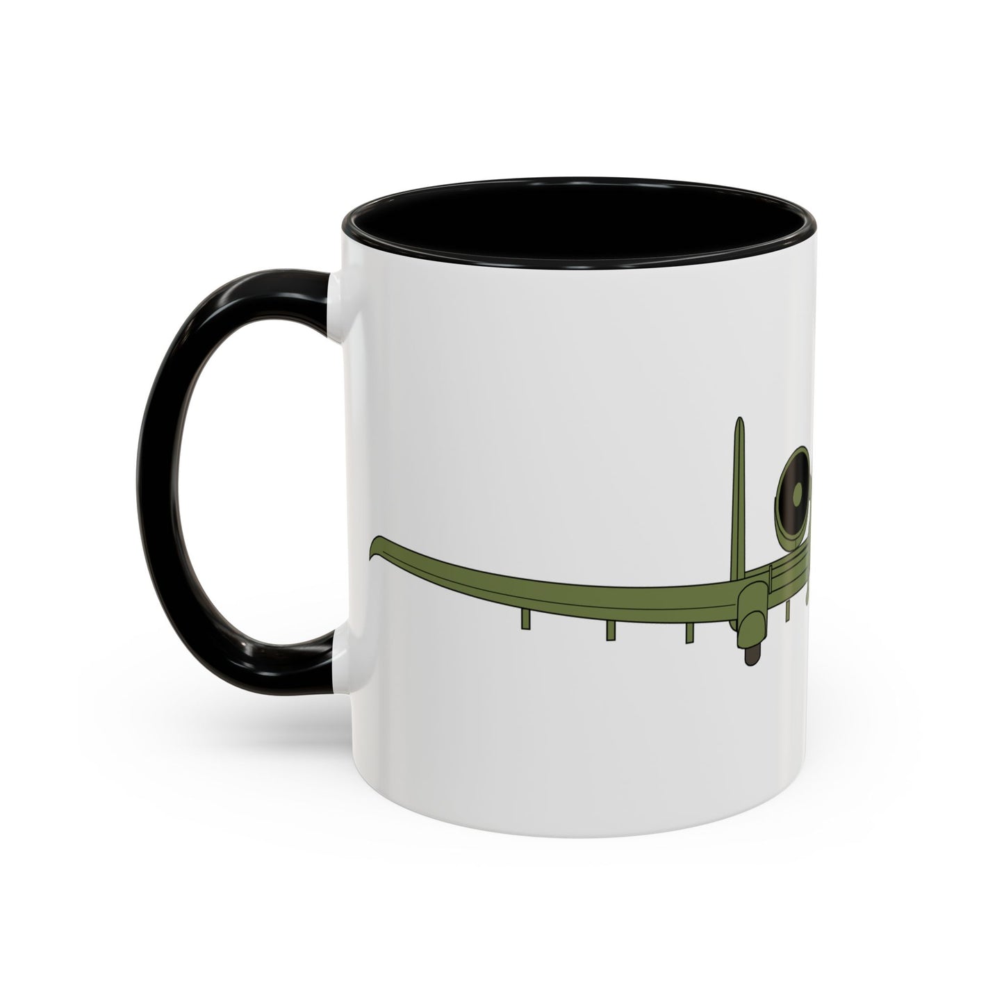 Accent Coffee Mug (11oz & 15oz) - Aircraft - USAF - A-10 Thunderbolt II - Front X 300