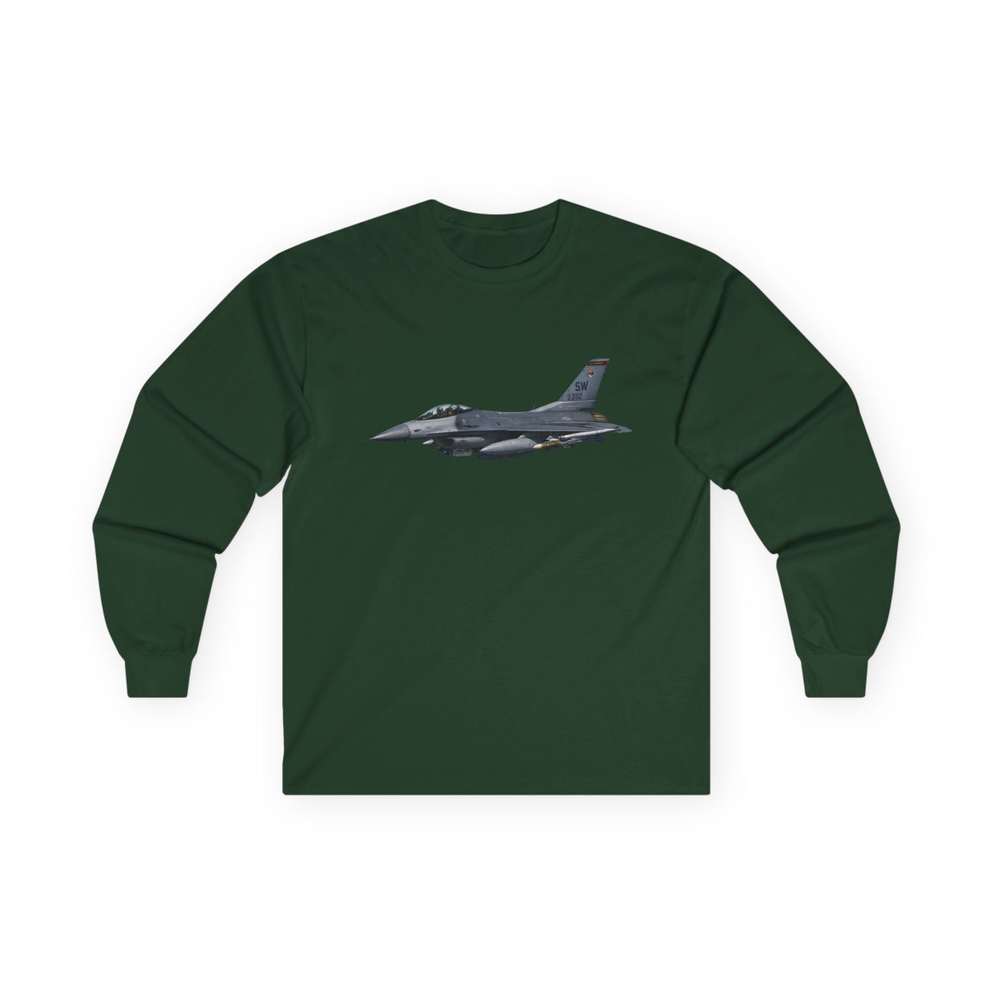 Unisex Ultra Cotton Long Sleeve Tee - USAF - F-16 Fighting Falcon wo txt X 300