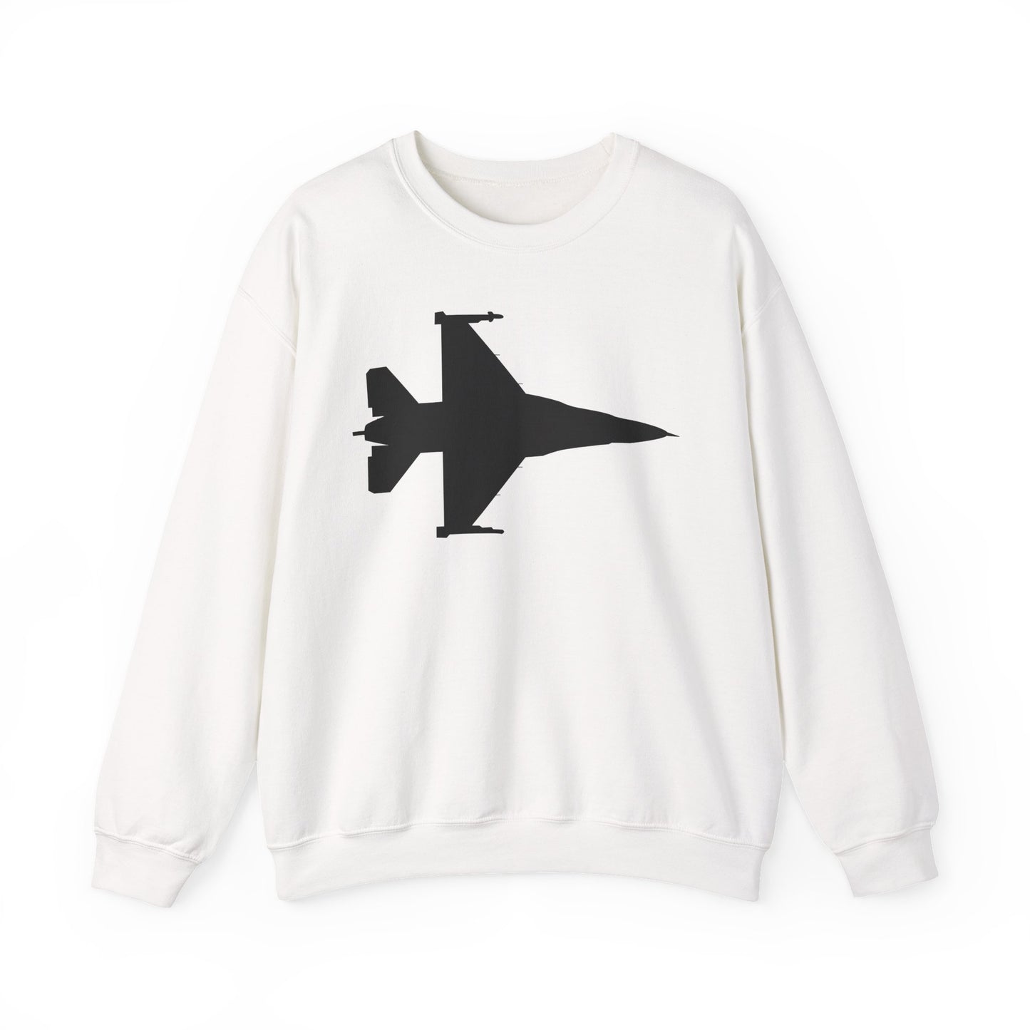 Crewneck Sweatshirt - Aircraft - F-16 -Top - Silhouette - wo Txt X 300