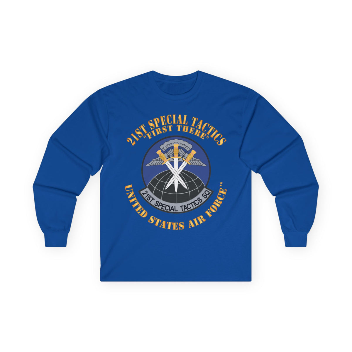 Unisex Ultra Cotton Long Sleeve Tee - USAF - 21st Special Tactics Squadron - First There