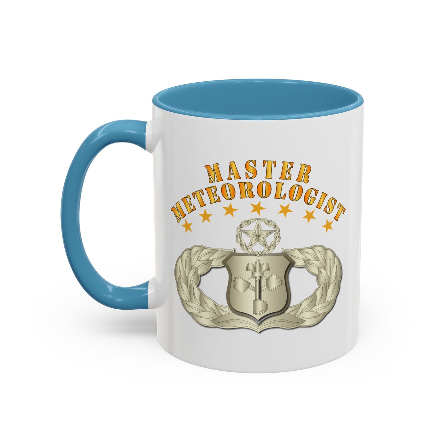 Accent Coffee Mug (11oz & 15oz) - USAF - Meteorologist - Master Badge wo DS