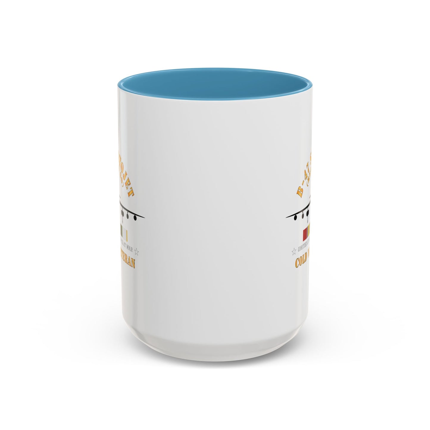 Accent Coffee Mug (11oz & 15oz) - USAF - B-47 Stratojet - Ready to Go - Silhouette - Cold War Veteran X 300