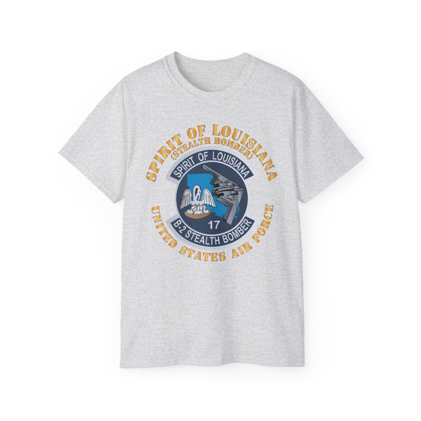 Unisex Ultra Cotton Tee - USAF - B2 - Spirit of Louisiana - Stealth Bomber X 300