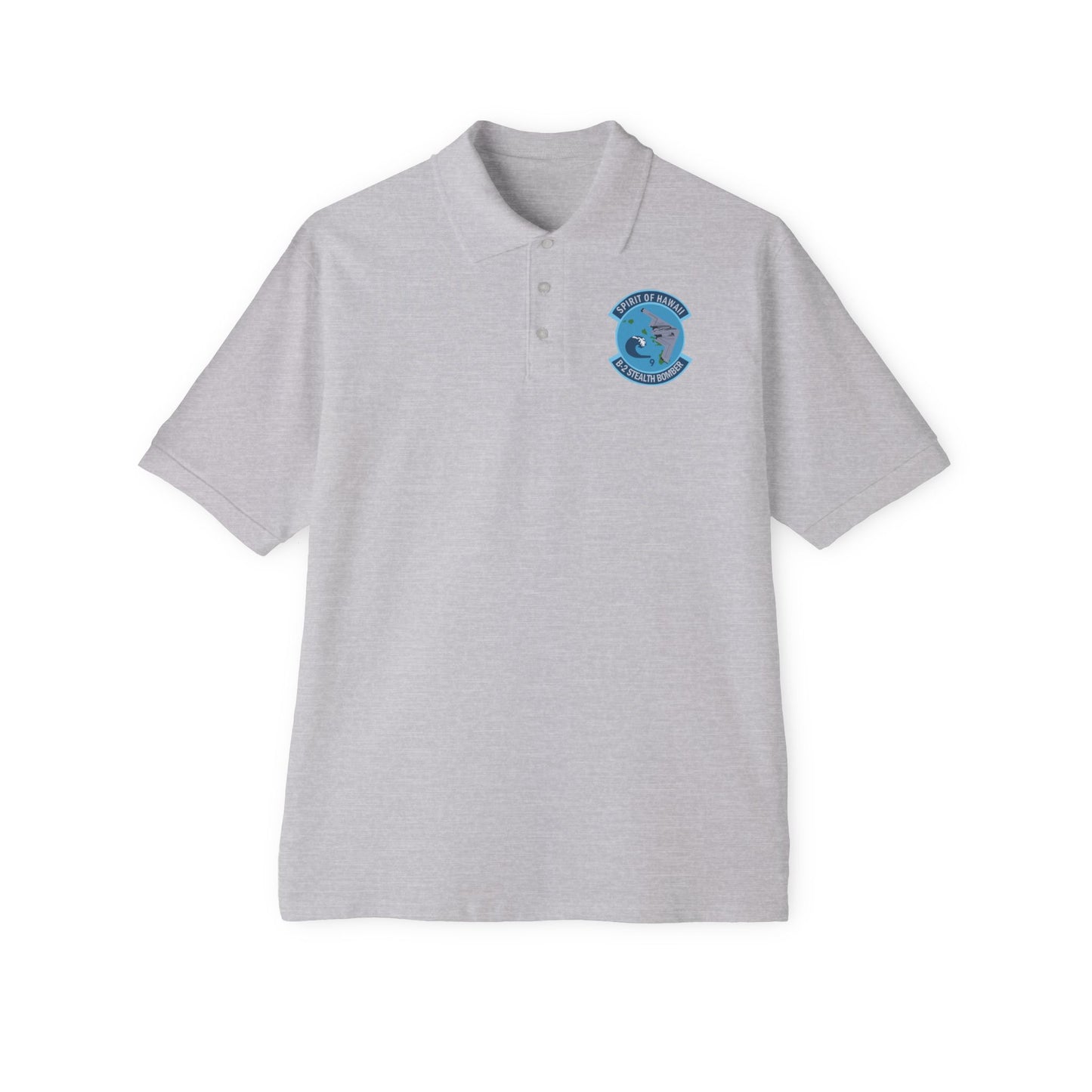 Men's Piqué Polo - USAF - B2 - Spirit of Hawaii - Stealth Bomber wo txt X 300