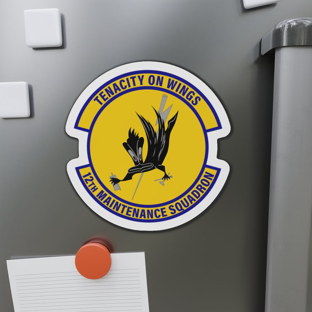 Die-Cut Magnet - USAF - 12th Maintenance Sq wo txt